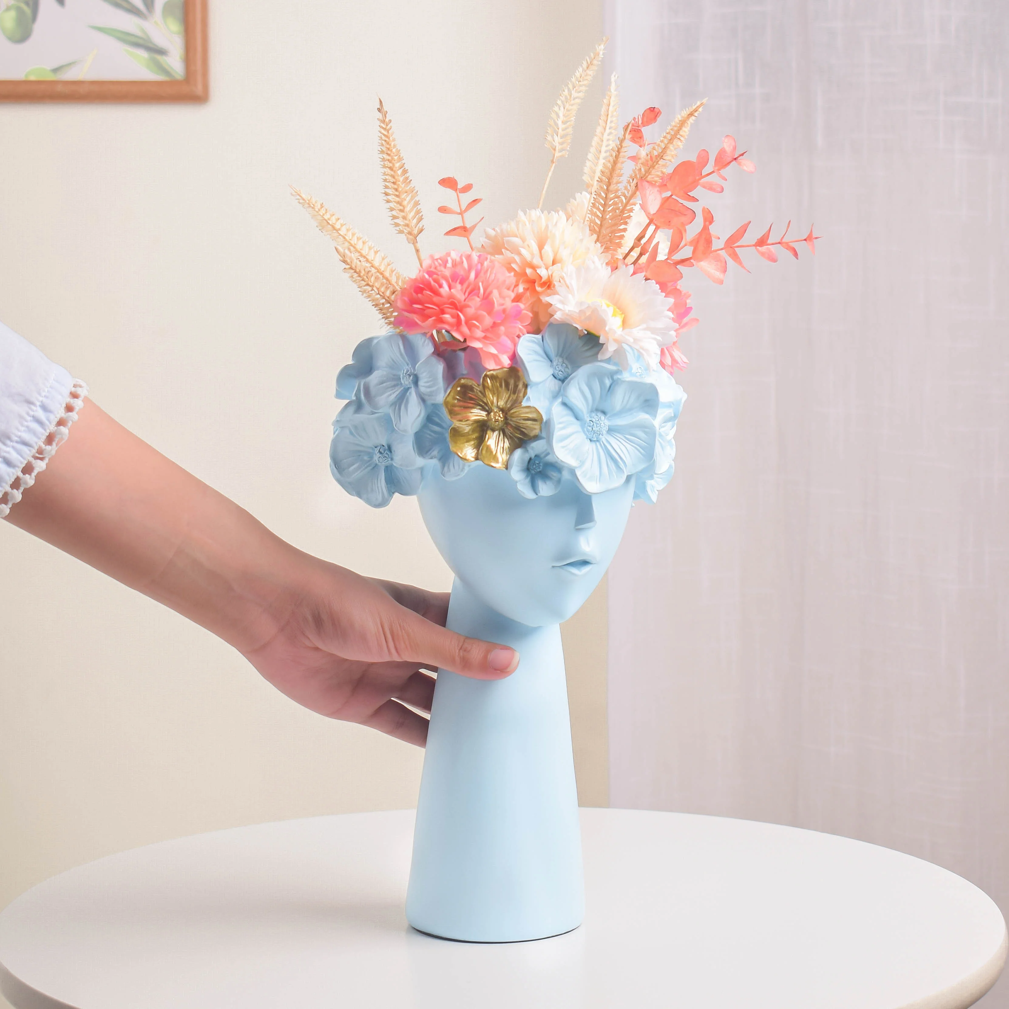 Charming Lady Blue Vase - Image 2