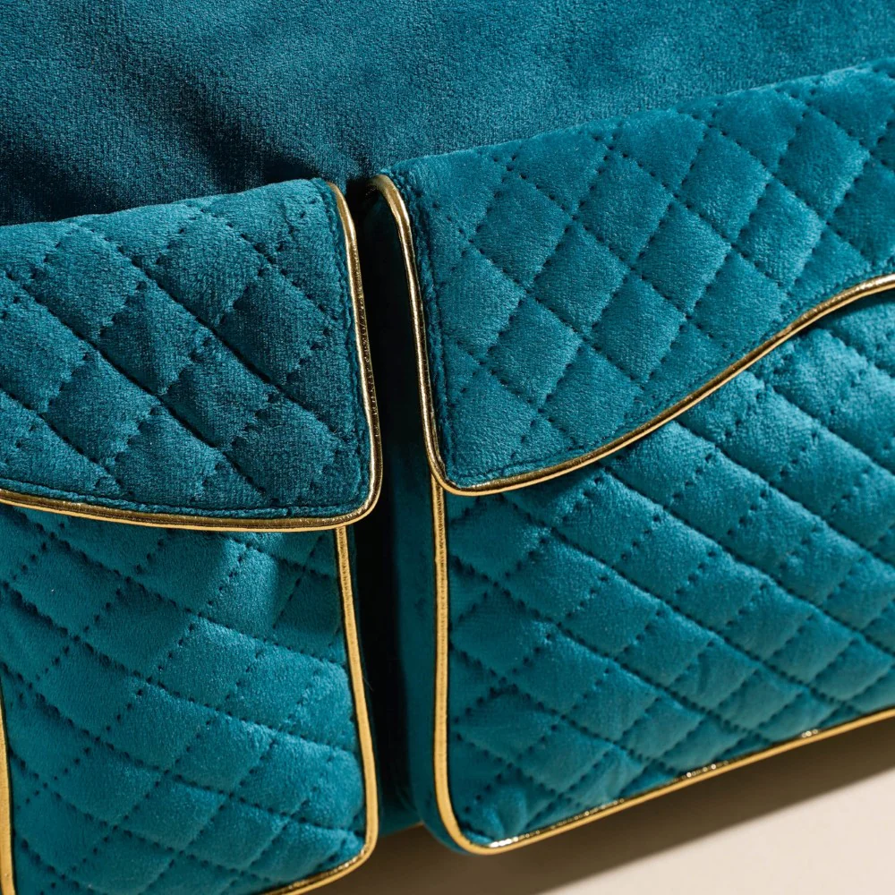 Laptop Bag Luxe Velvet Sleek Dark Green 14 x 10.5 Inch - Image 7