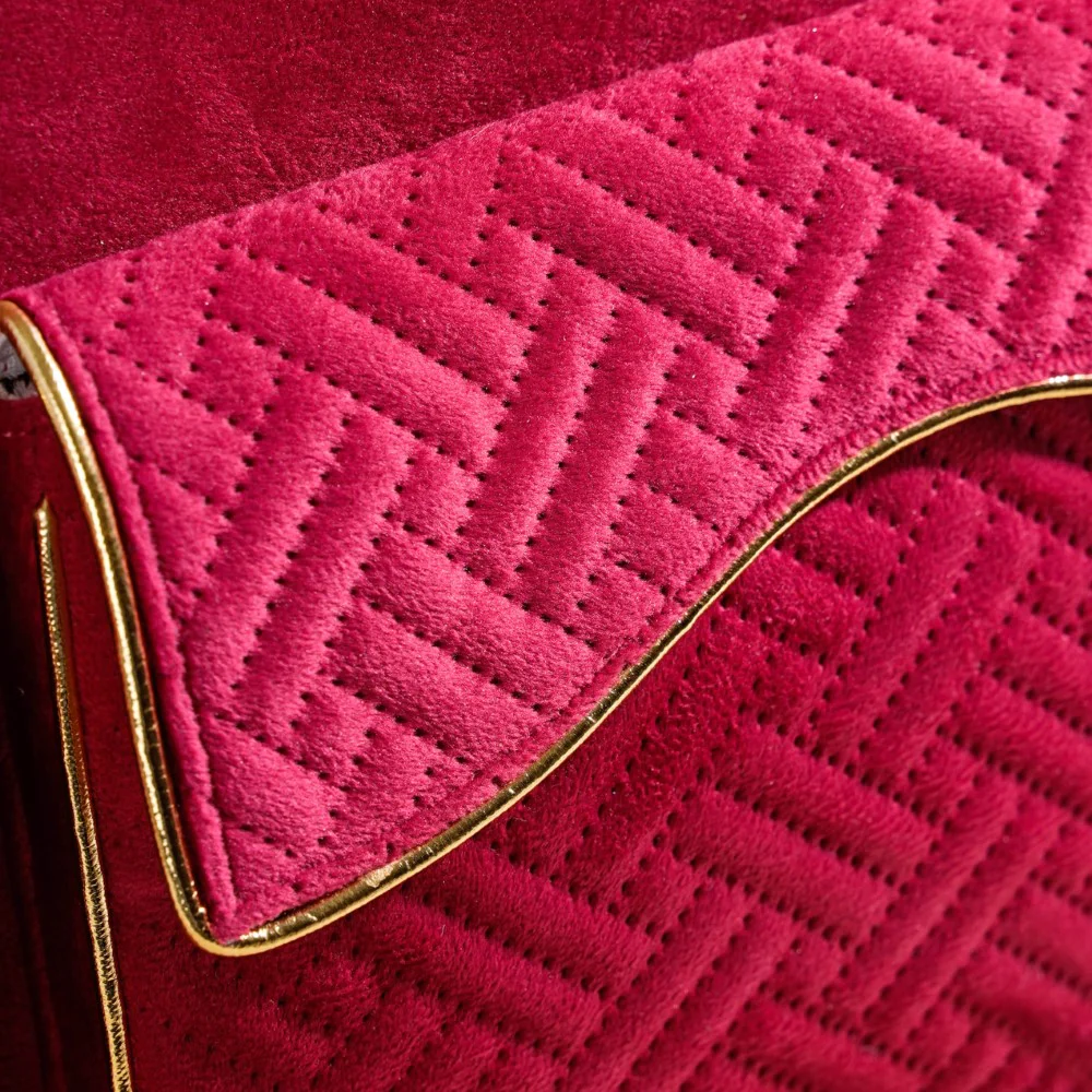 Laptop Bag Luxe Velvet Sleek Magenta Pink 14 x 10.5 Inch - Image 12