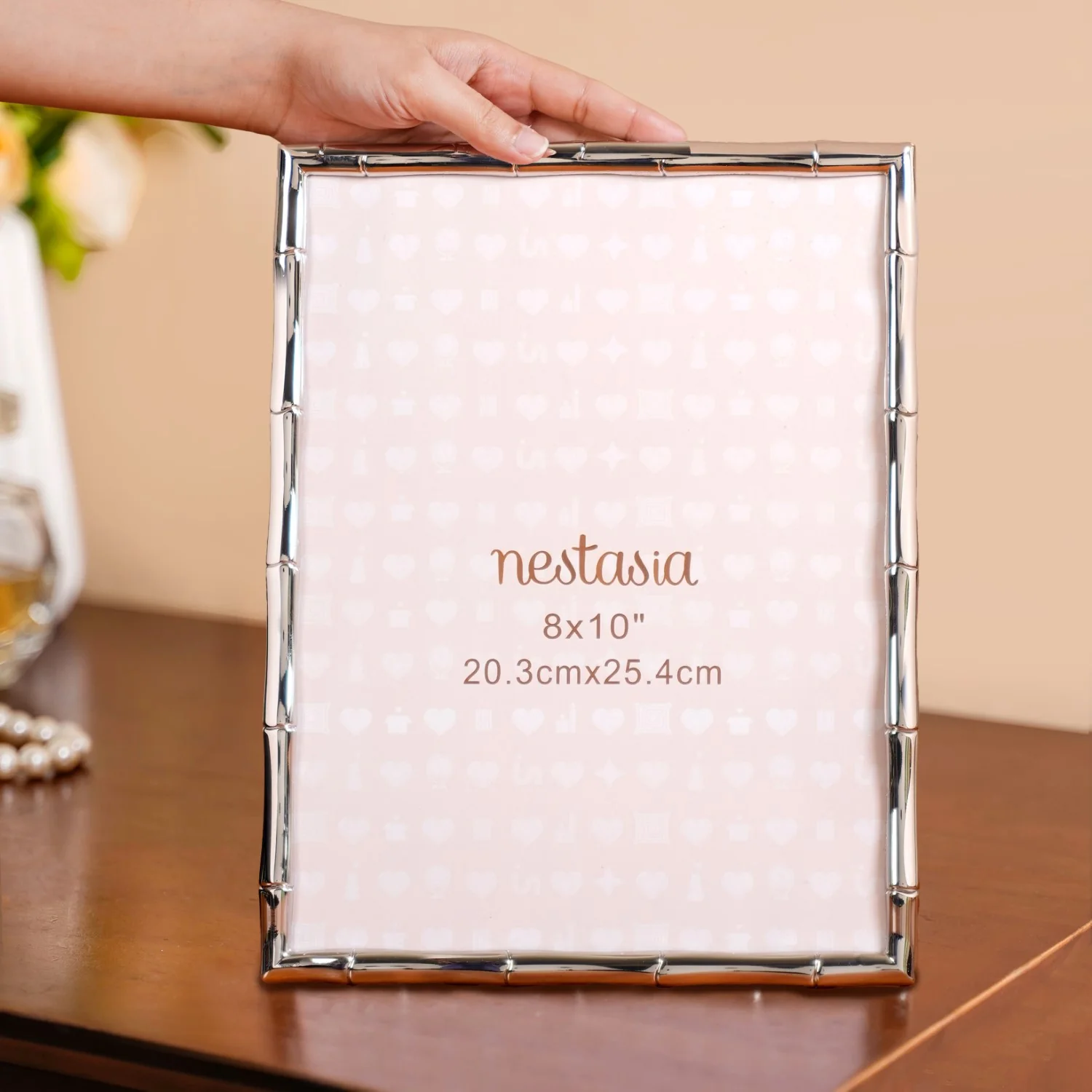 Large Bamboo Cut Photo Frame 20x25cm - Image 3