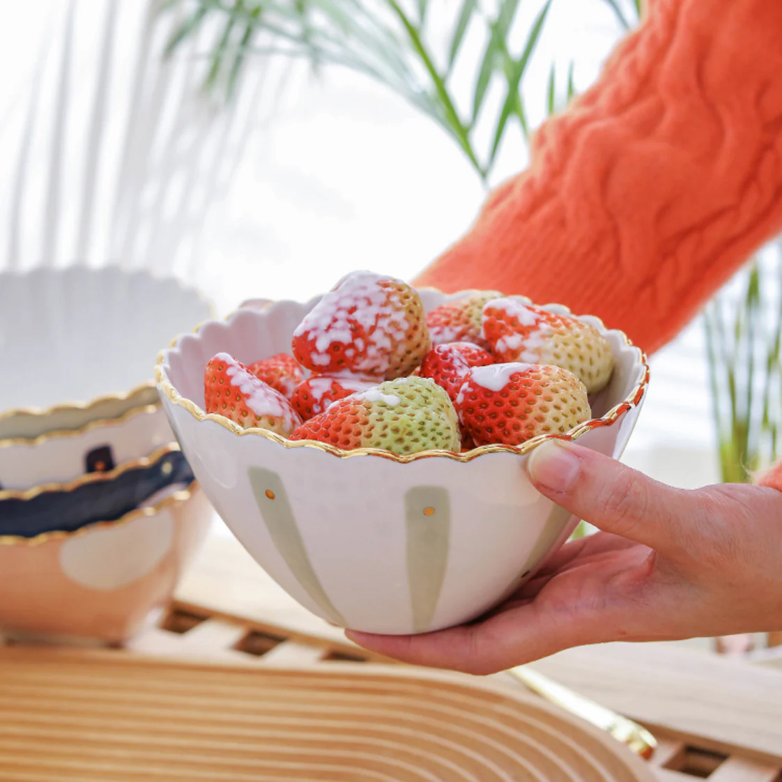Large Ceramic Snack Bowl - Image 6