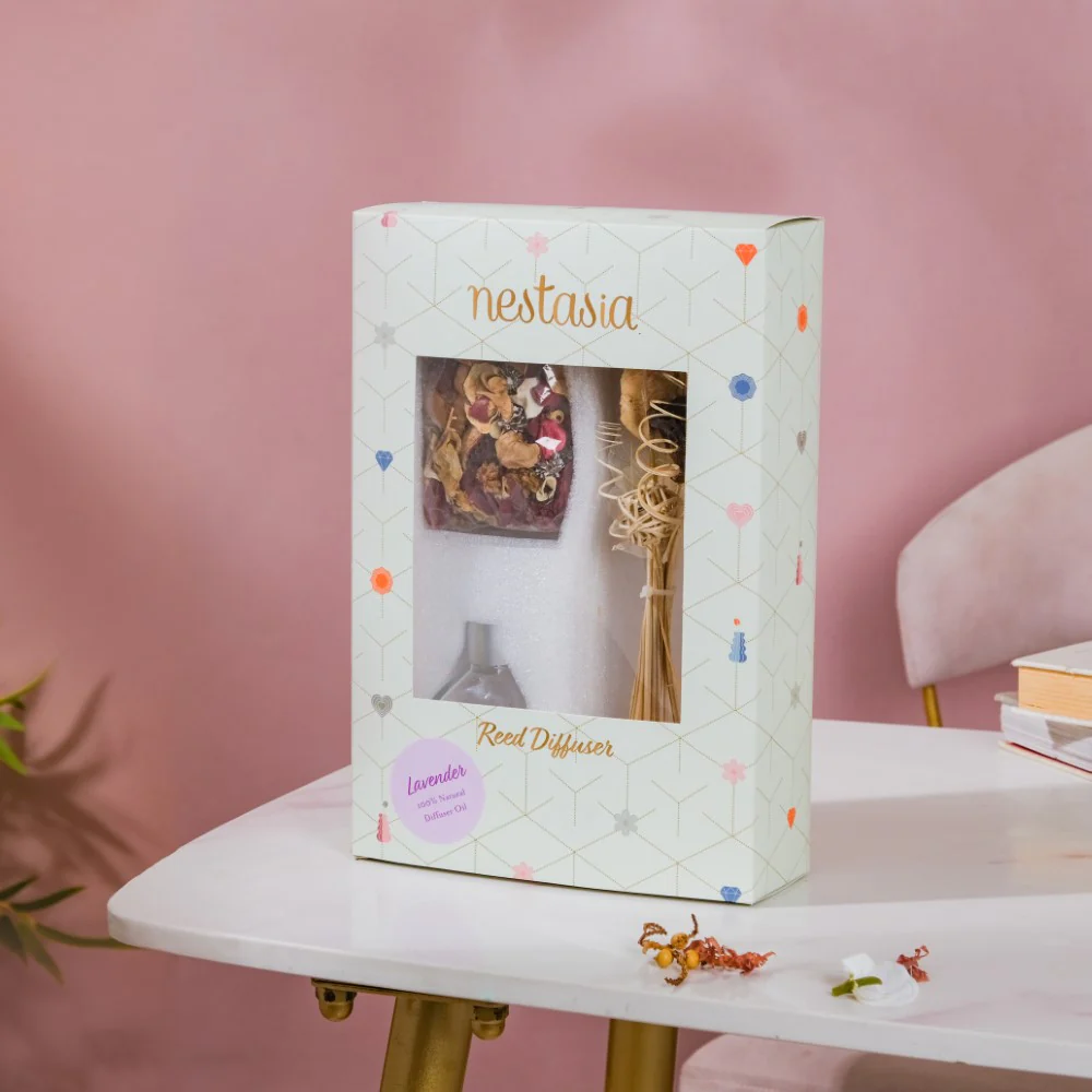 Lavender Bouquet Reed Diffuser Gift Box Set Of 3 - Image 2