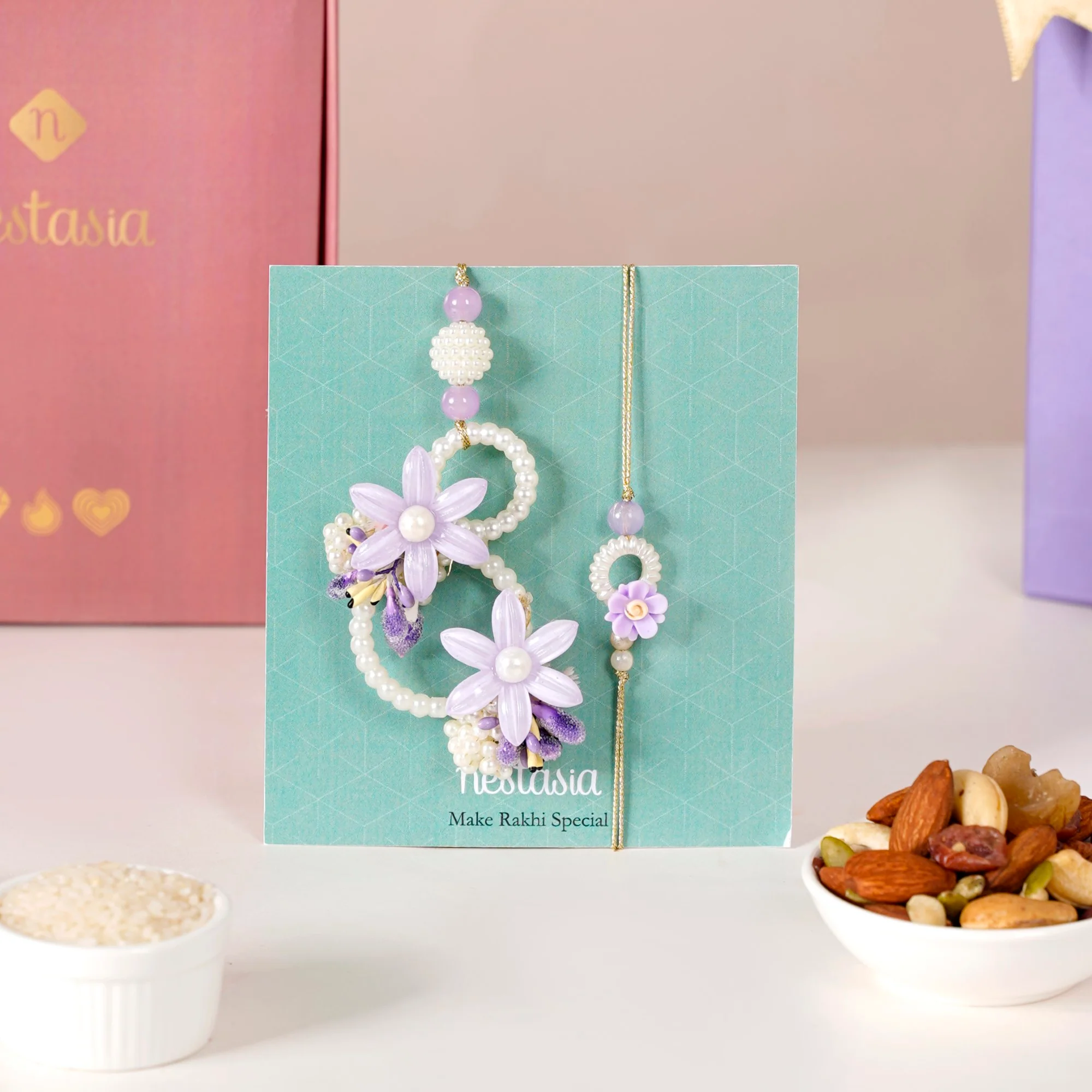 Lavender Delight Rakhi Gift Hamper - Image 3