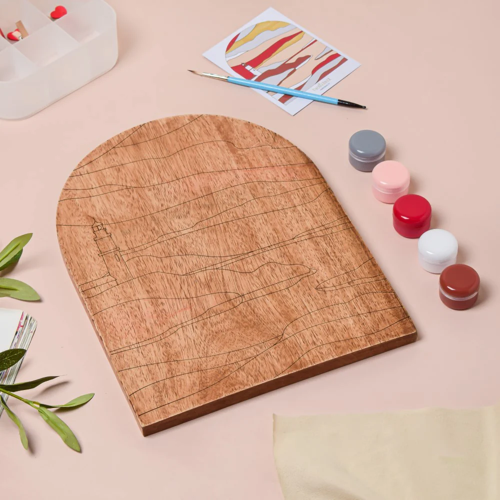 Lighthouse Wooden DIY Paint Kit 13x10 Inch - Image 6