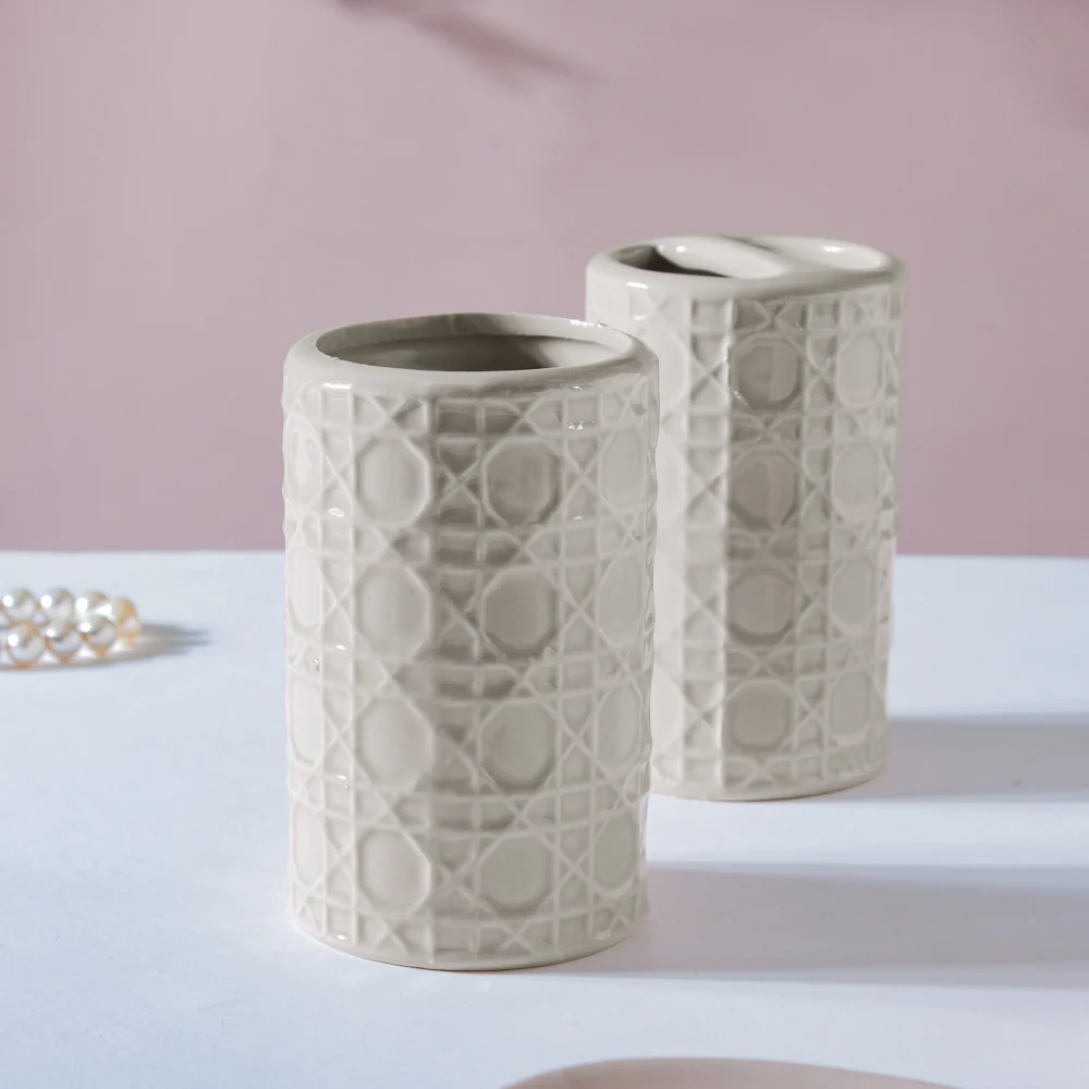 Luxury Ceramic Bathroom Set Of 4 - Image 4