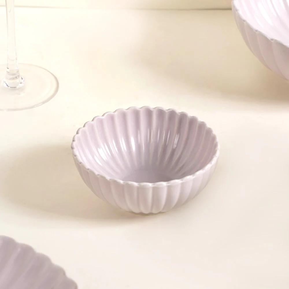 Lilac Scalloped 22 Piece Dinner Set For 6 - Image 13