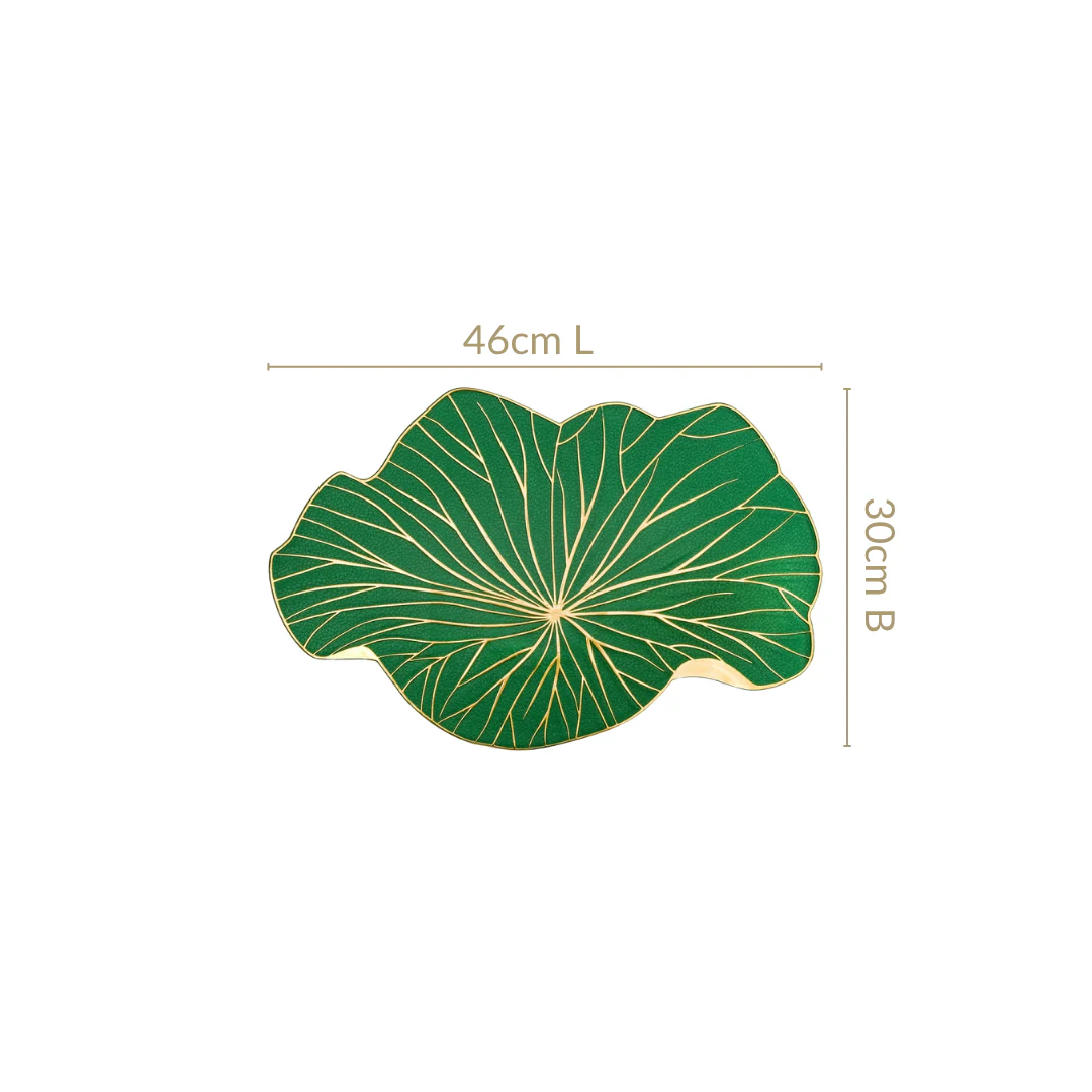 Lily Pad Placemats For Dining Table Green Set Of 6 - Image 3