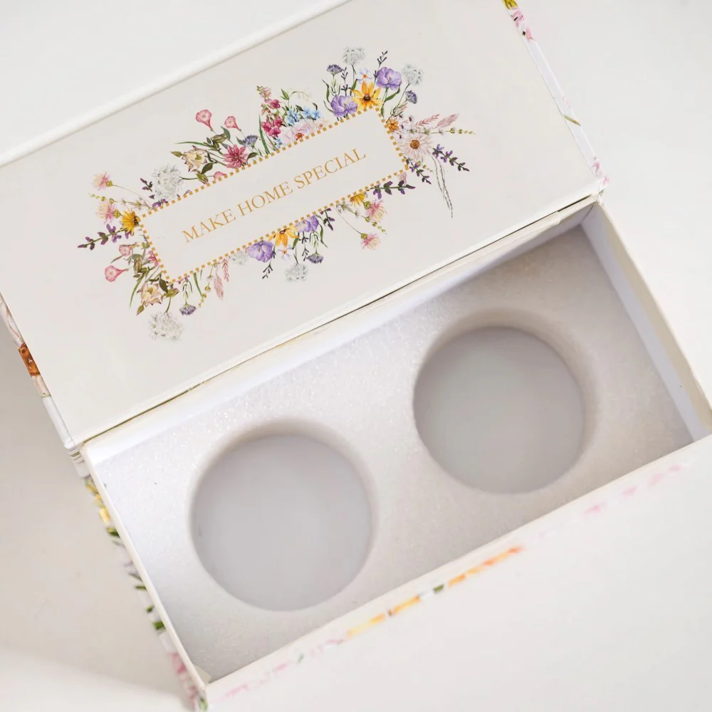 Lily Scented Candle Jar With Lid Set Of 2 - Image 5