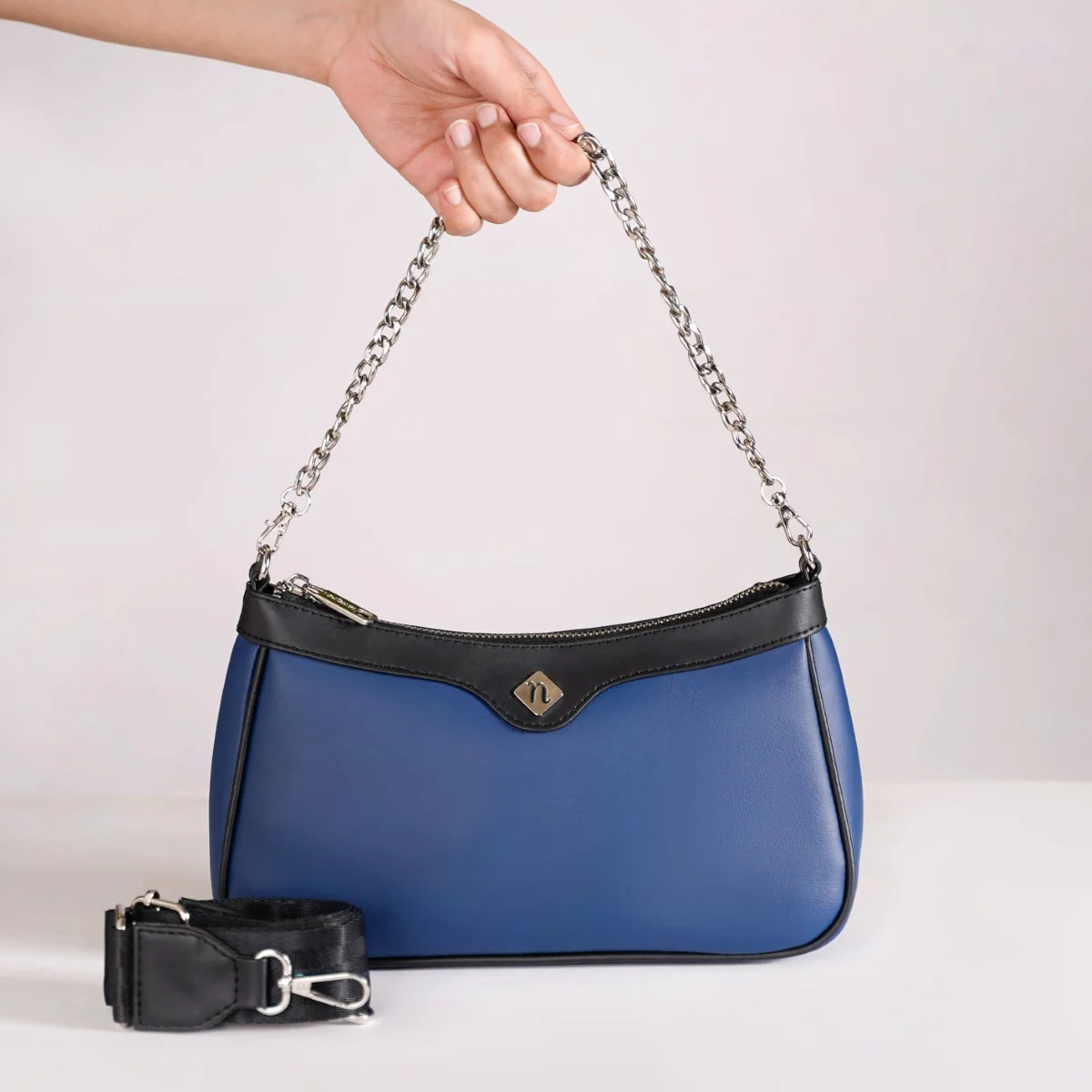 Lusso Blue Sling Handbag - Image 13