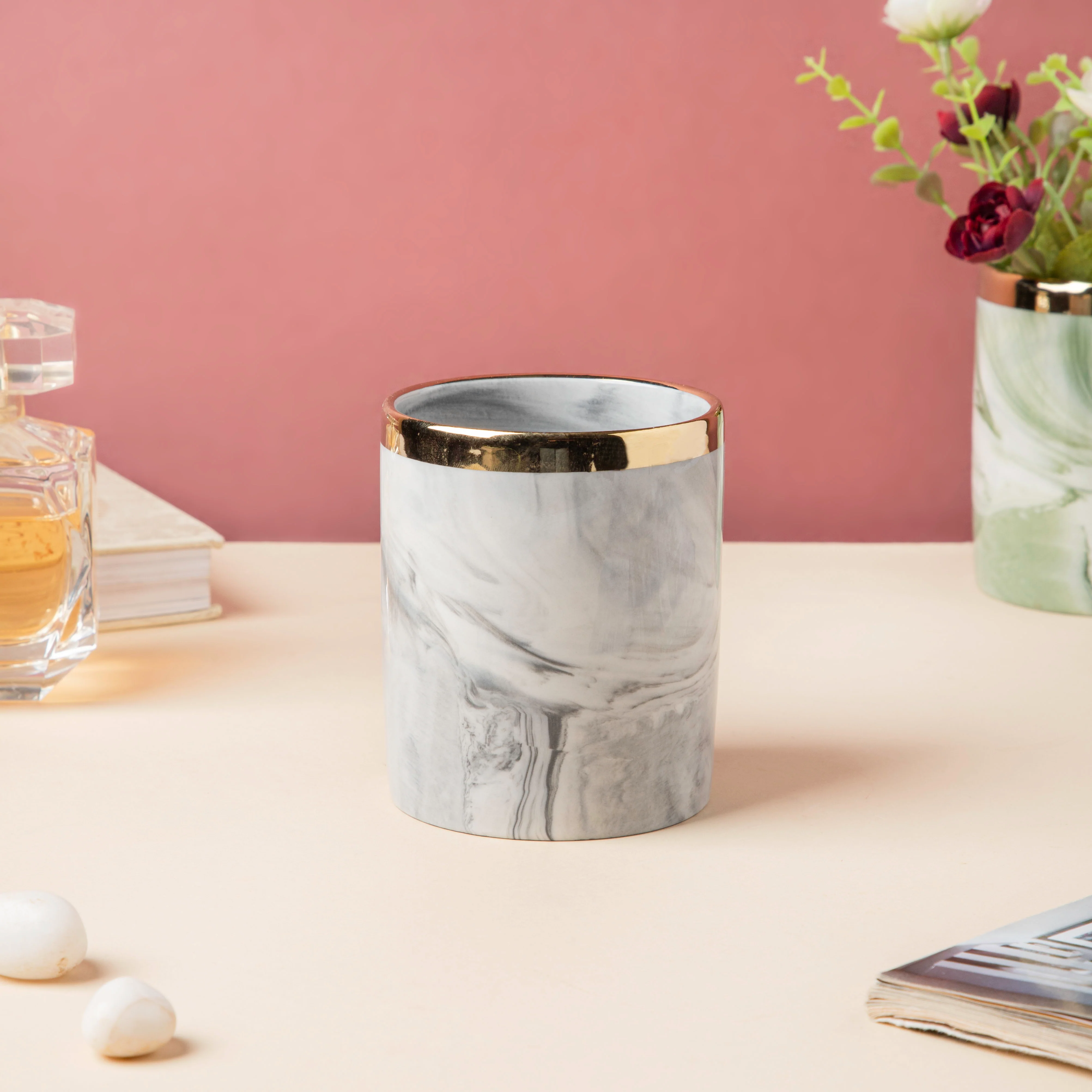 Luxe Ceramic Organiser Grey - Image 3