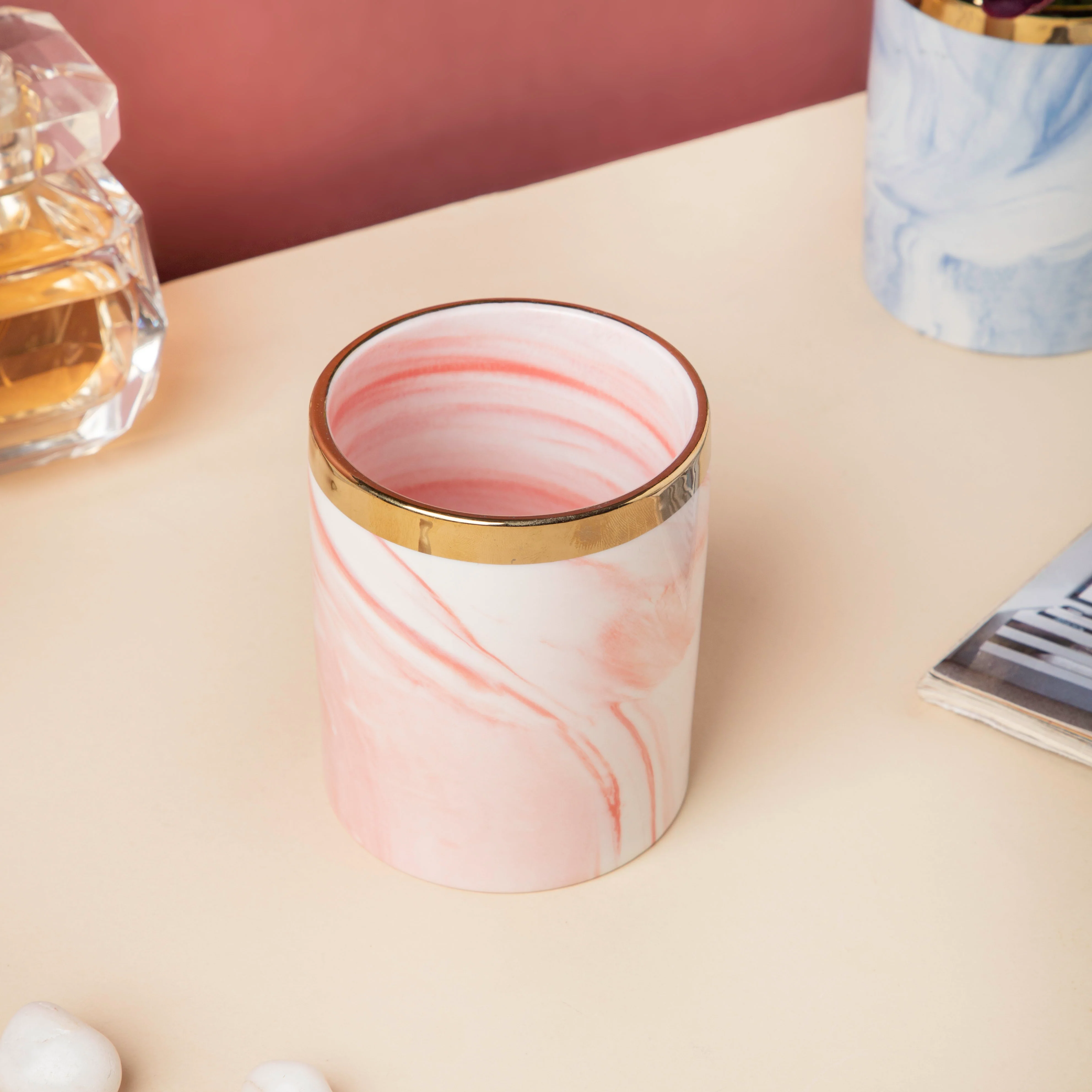 Luxe Ceramic Organiser Pink - Image 4