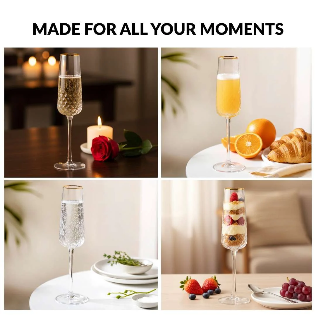 Luxe Champagne Glass Set Of 2 200ml - Image 7