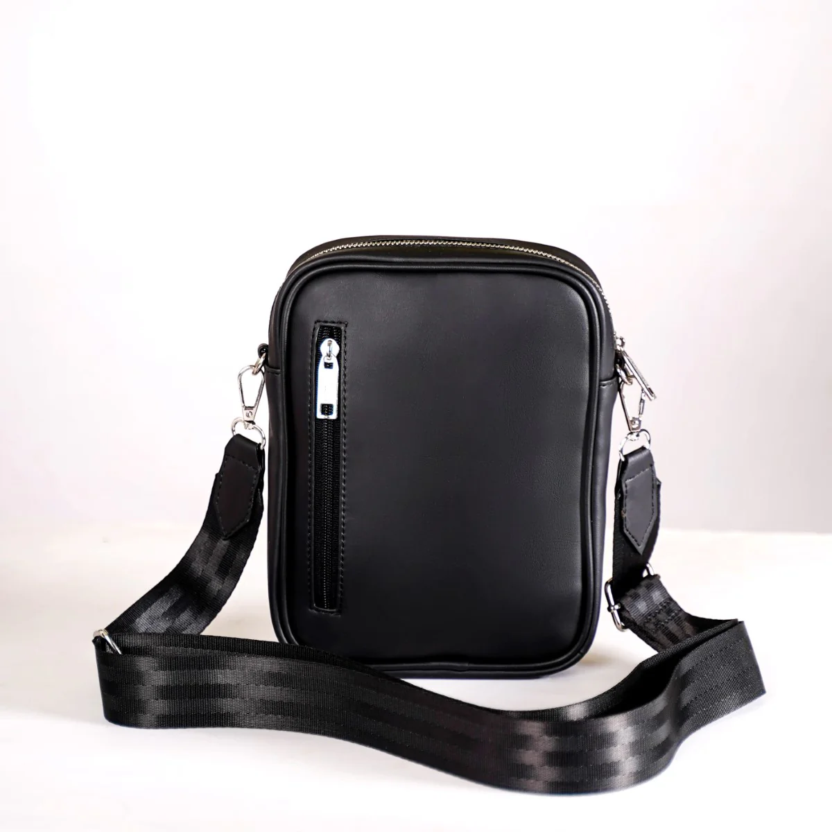 Luxe Crossbody Belt Bag Black - Image 11