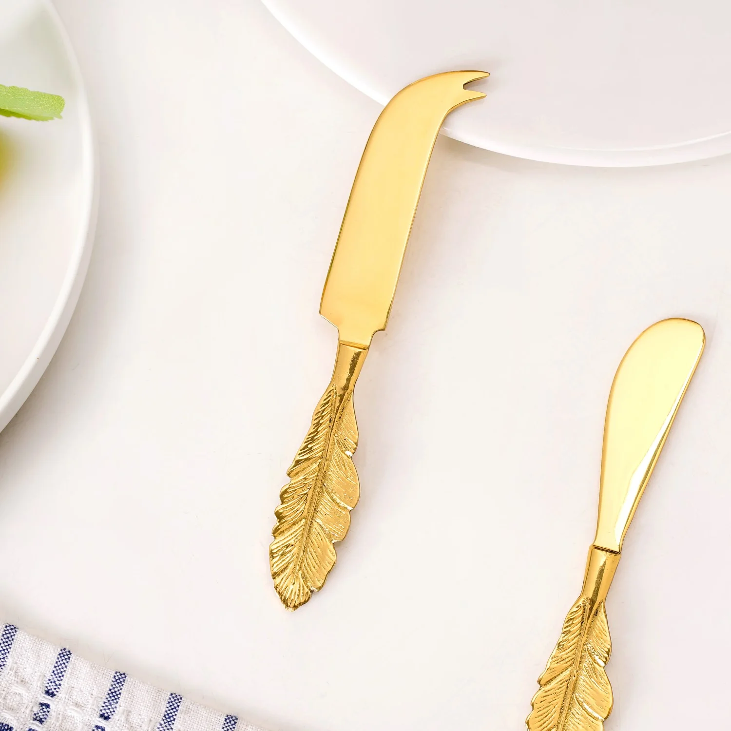 Luxe Gold Butter Knife And Cheese Knife Set Of 2 - Image 6