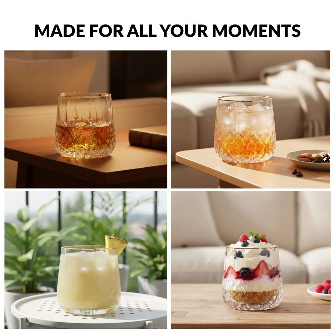 Luxe Gold Rim Tumbler Set Of 2 360ml - Image 6