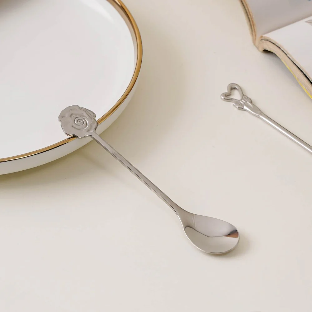 Luxe Stainless Steel Teaspoon Set Of 4 Silver - Image 7