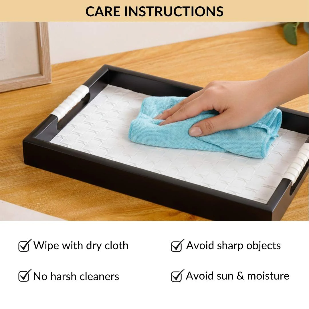 Luxe Table Top Organiser Tray Small White - Image 5