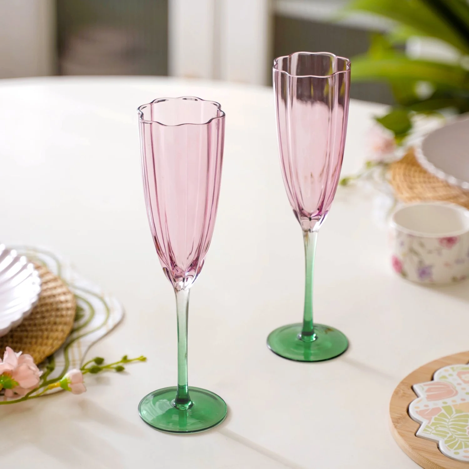 Luxe Tulip Champagne Glass Set Of 2 220ml - Image 6