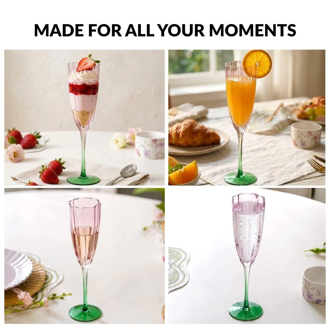 Luxe Tulip Champagne Glass Set Of 2 220ml - Image 7