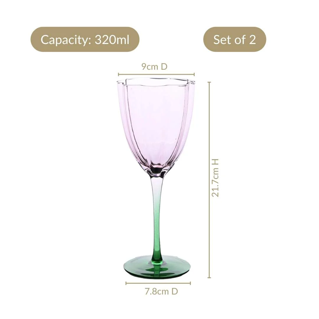 Luxe Tulip Wine Glass Set Of 2 320ml - Image 4