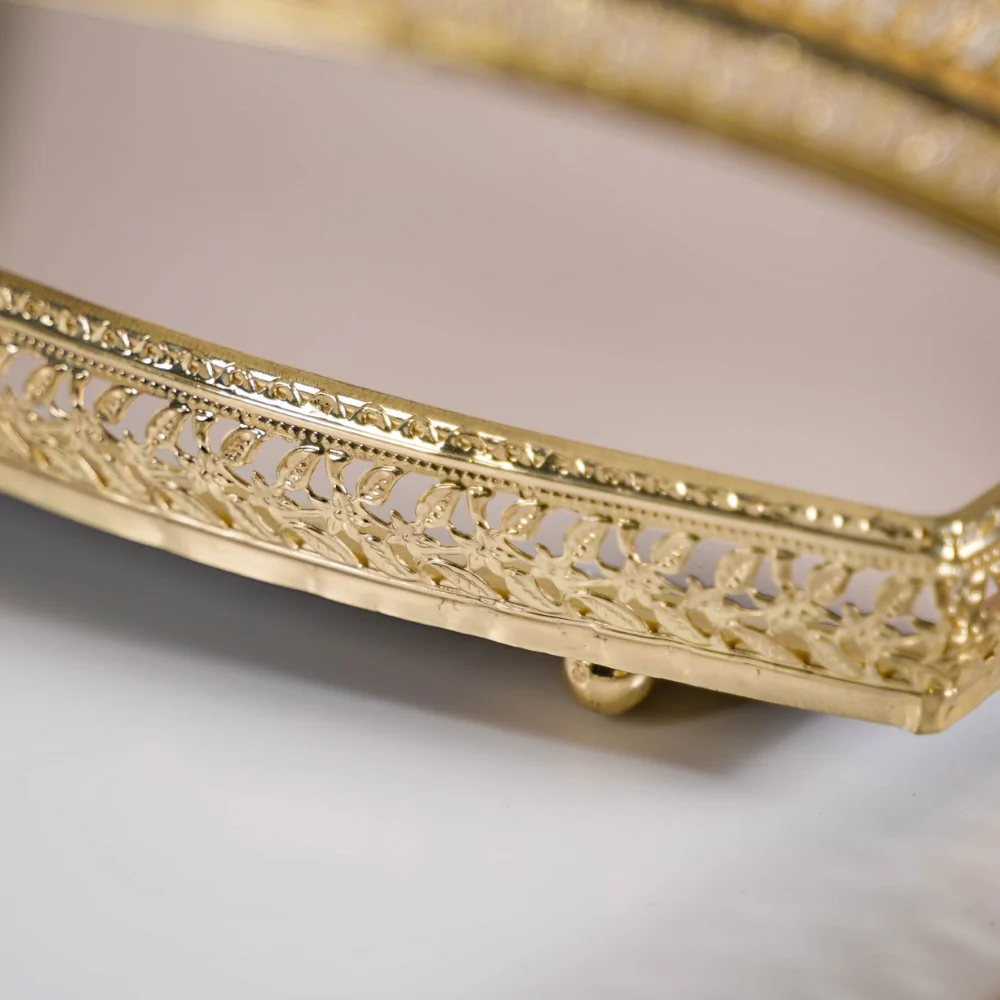 Luxury Mirror Tray Gold Set Of 3 - Image 18