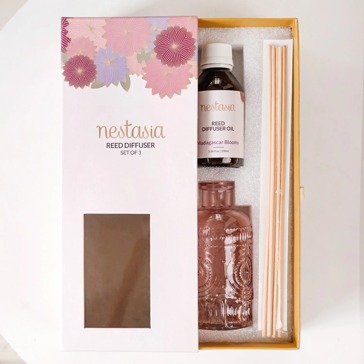 Madagascar Blooms Scented Reed Diffuser Set Of 3 - Image 2