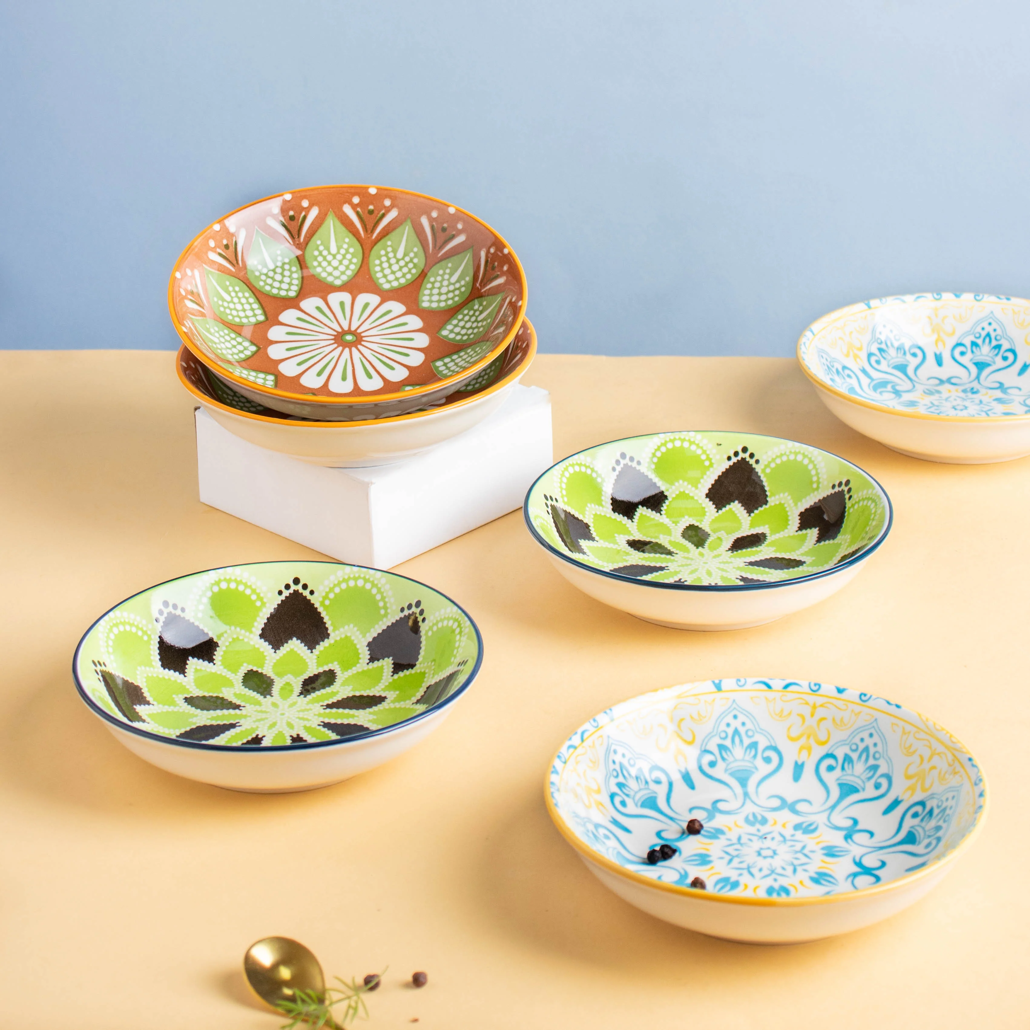 Mandala Dessert Plate Set of 2 - Image 4