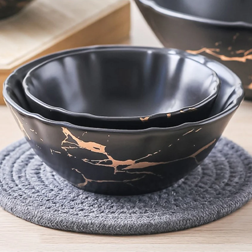 Marble Texture Soup Bowl - Image 11