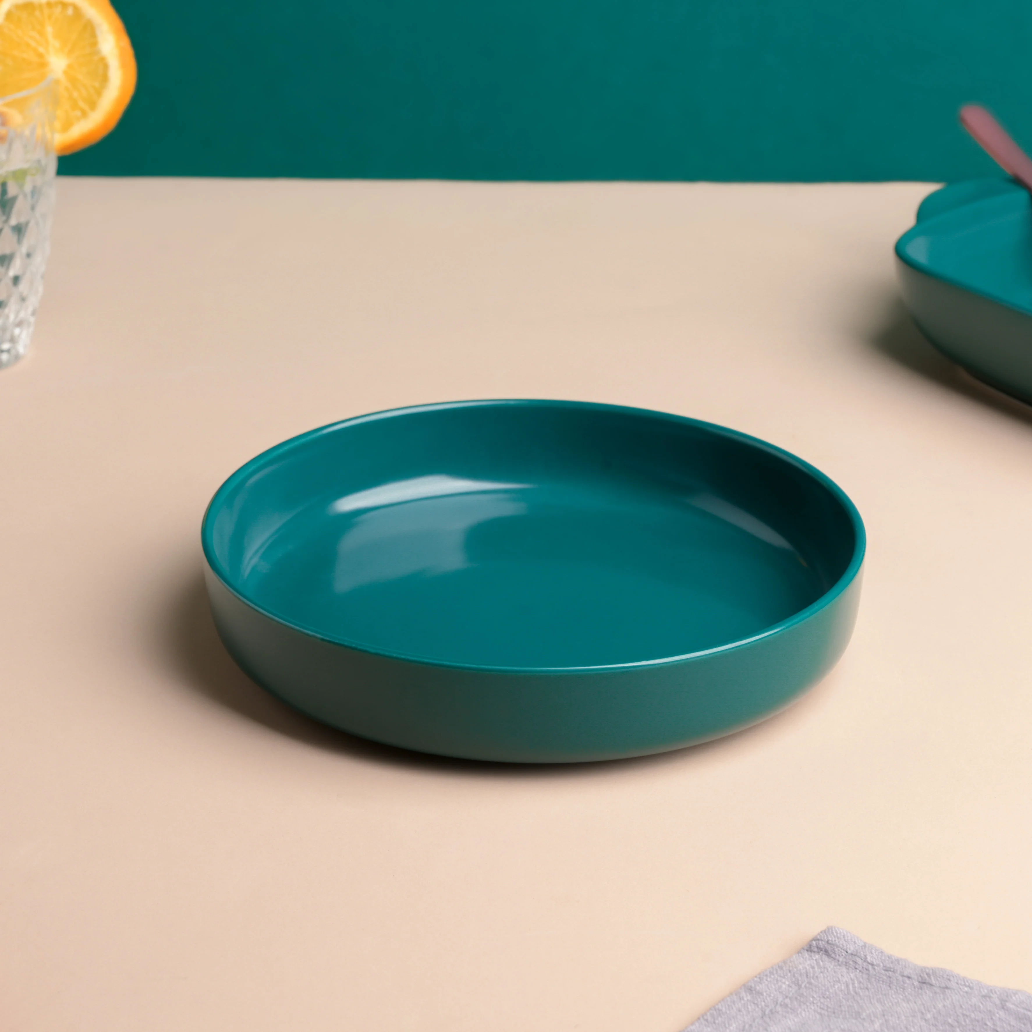 Matte Green Deep Plate - Image 4