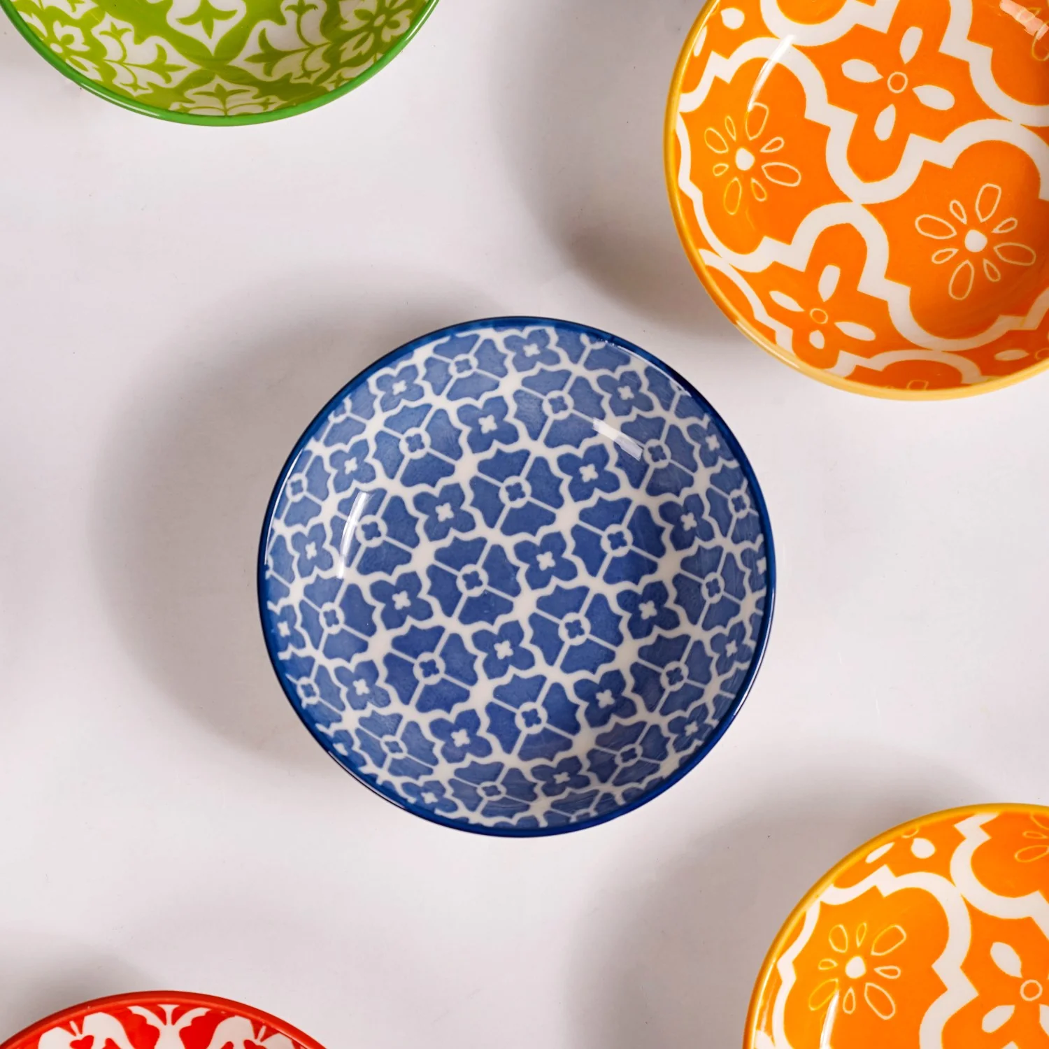 Mediterranean Vibrancy Small Ceramic Bowls Set Of 8 70ml - Image 9