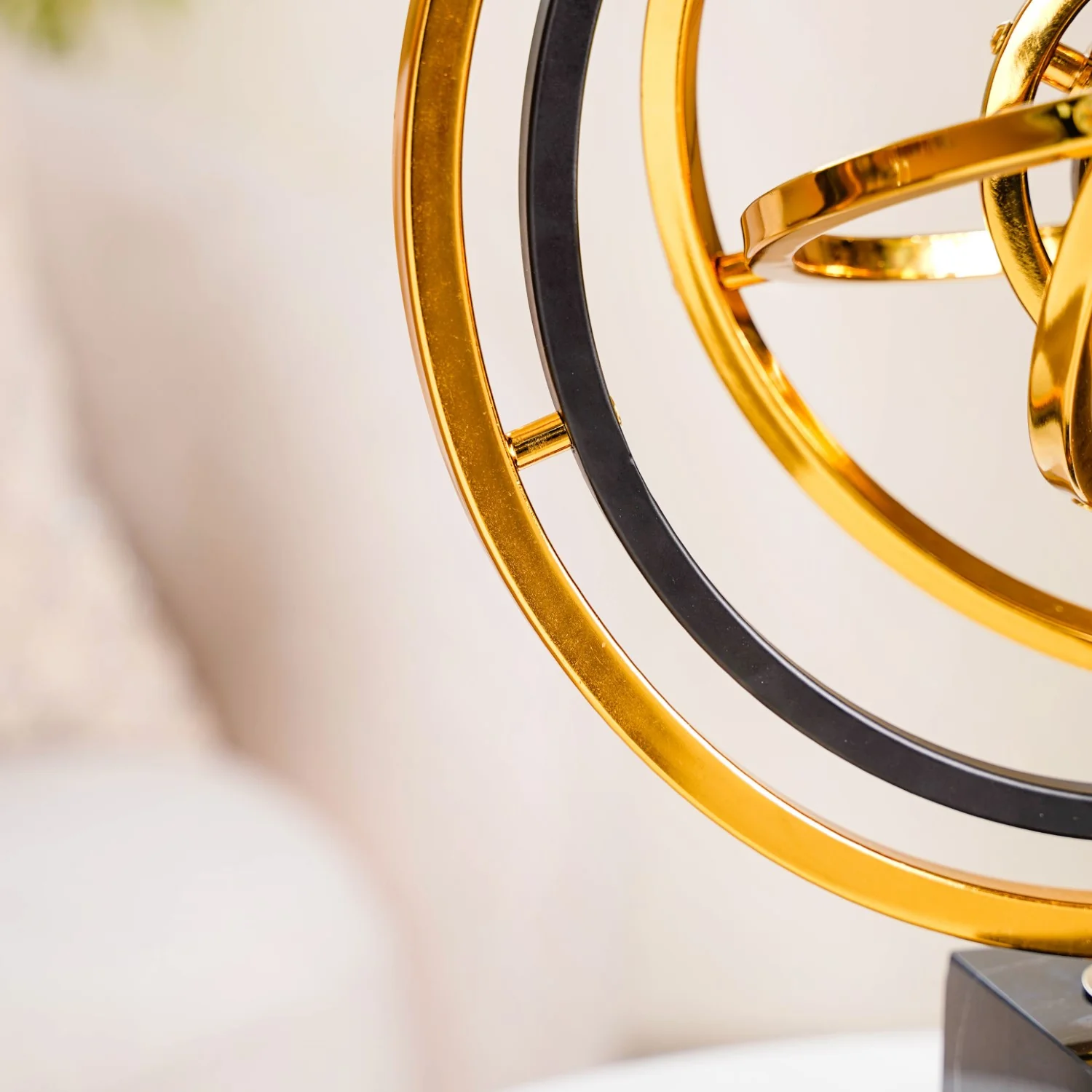 Metal Armillary Sphere Interactive Decor Showpiece - Image 7