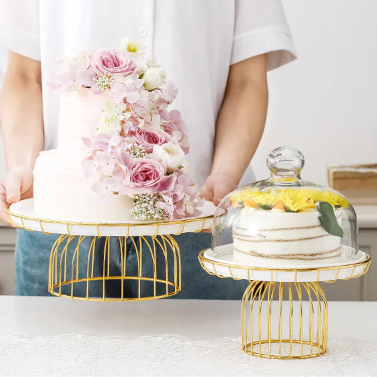 Metallic Cake Stand 11 Inch - Image 5