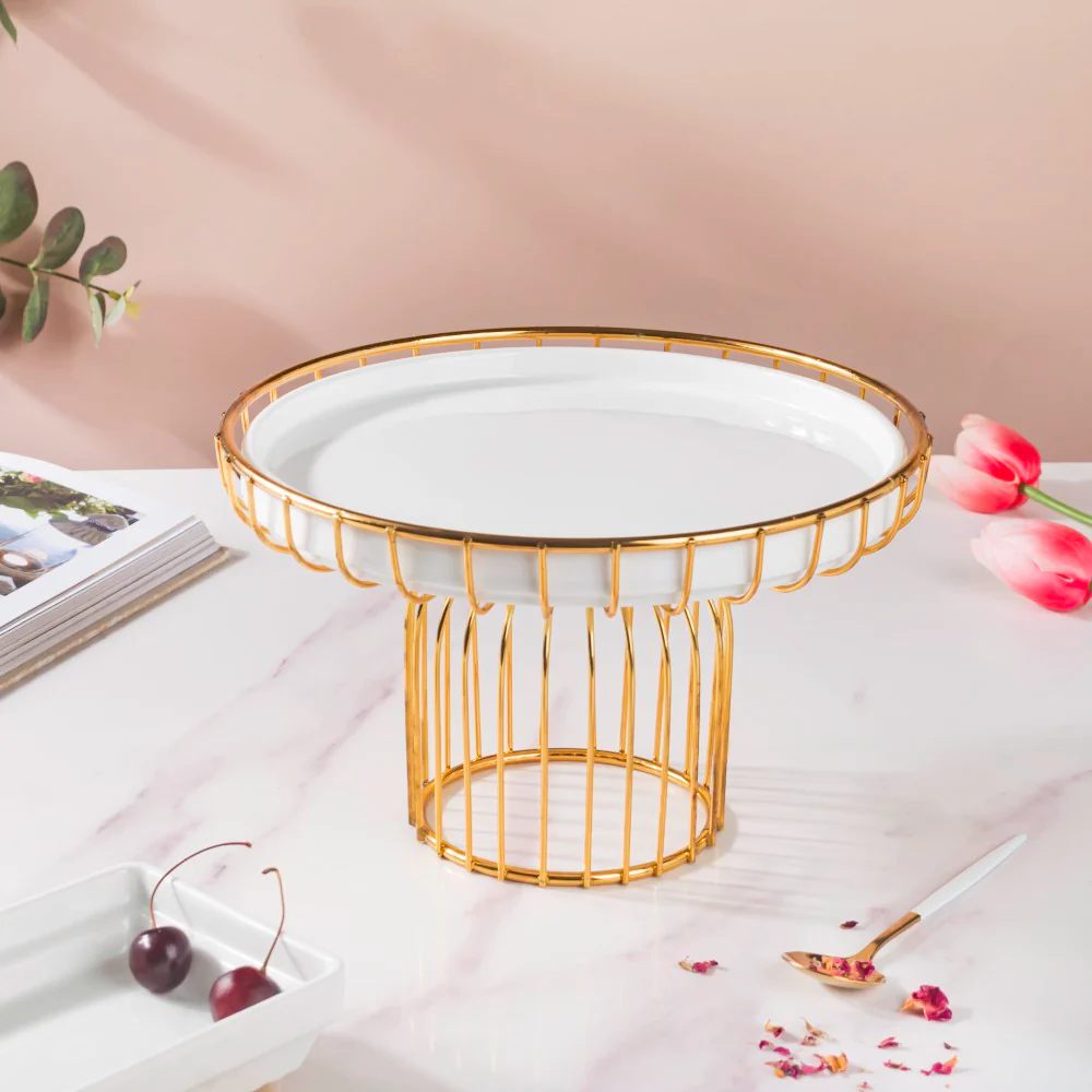 Metallic Cake Stand 8 inch - Image 8