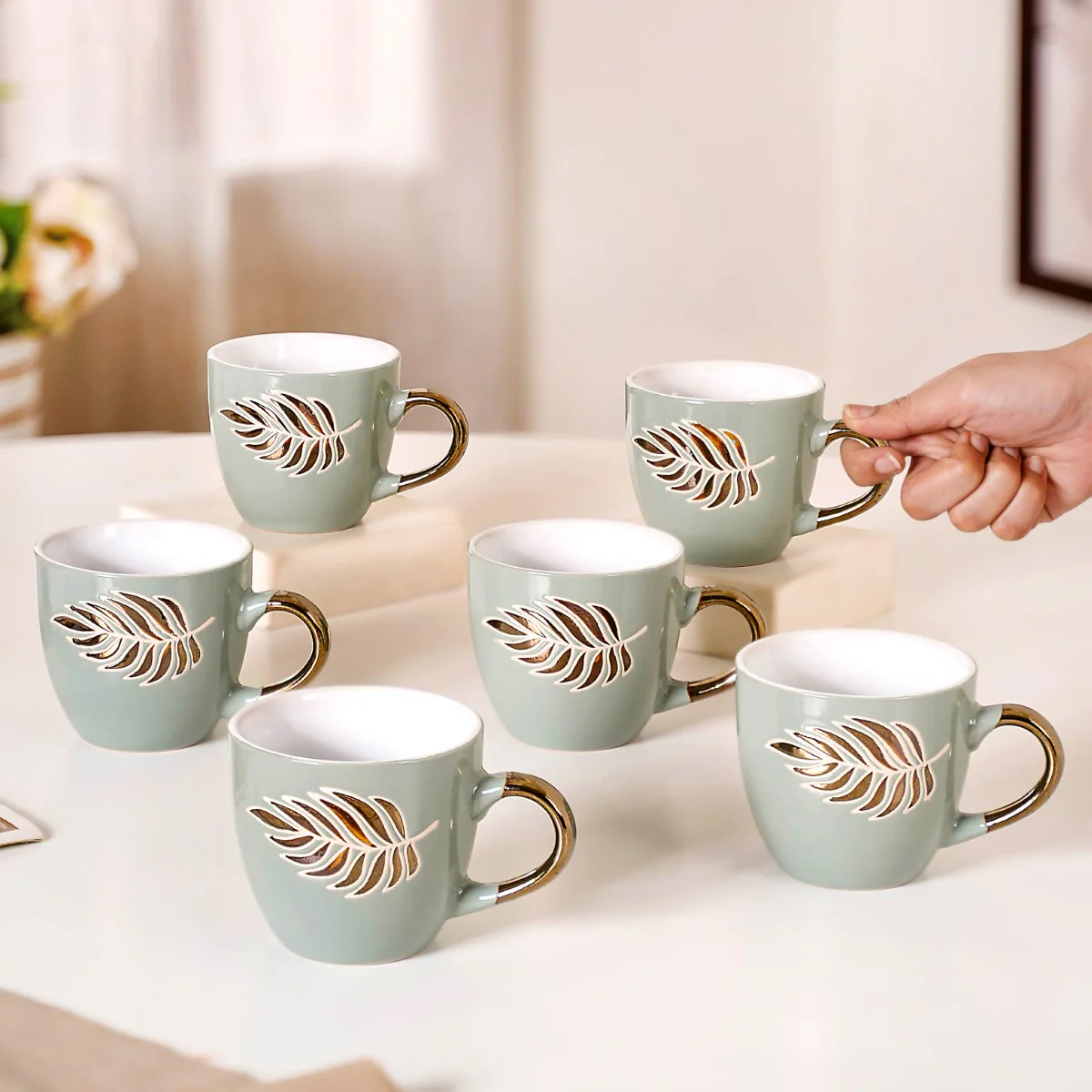 Pastel Hygge Coffee Cups Set Of 6 250ml - Image 2