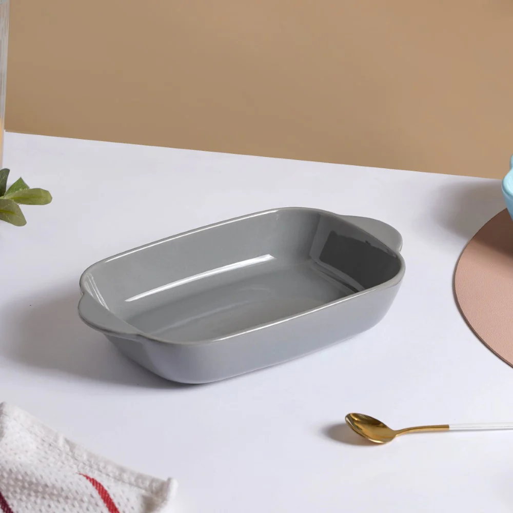 Microwave Oven Baking Dish Grey 8.5 Inch - Image 6