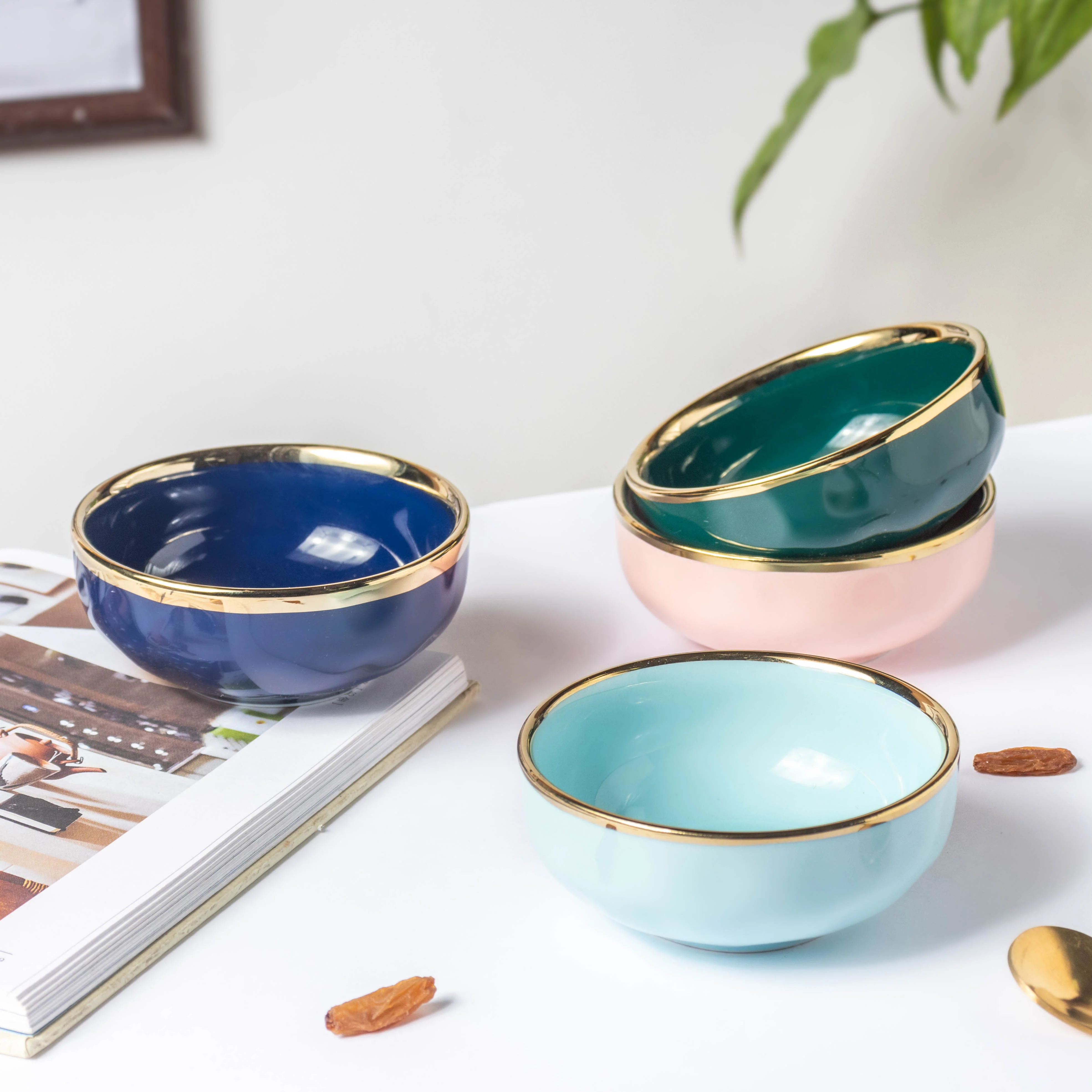Midnight Blue Ceramic Dip Bowl - Image 8