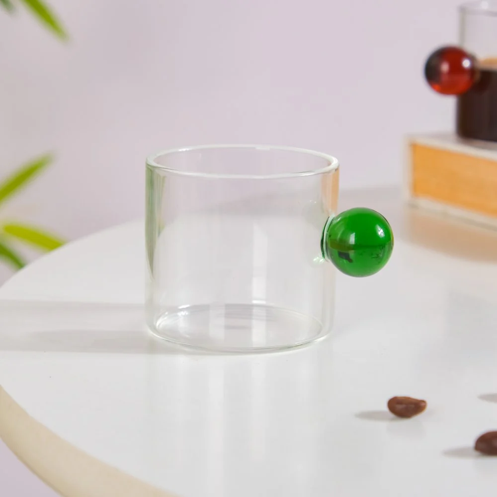 Mini Espresso Shot Glass Cup Green 70ml - Image 8