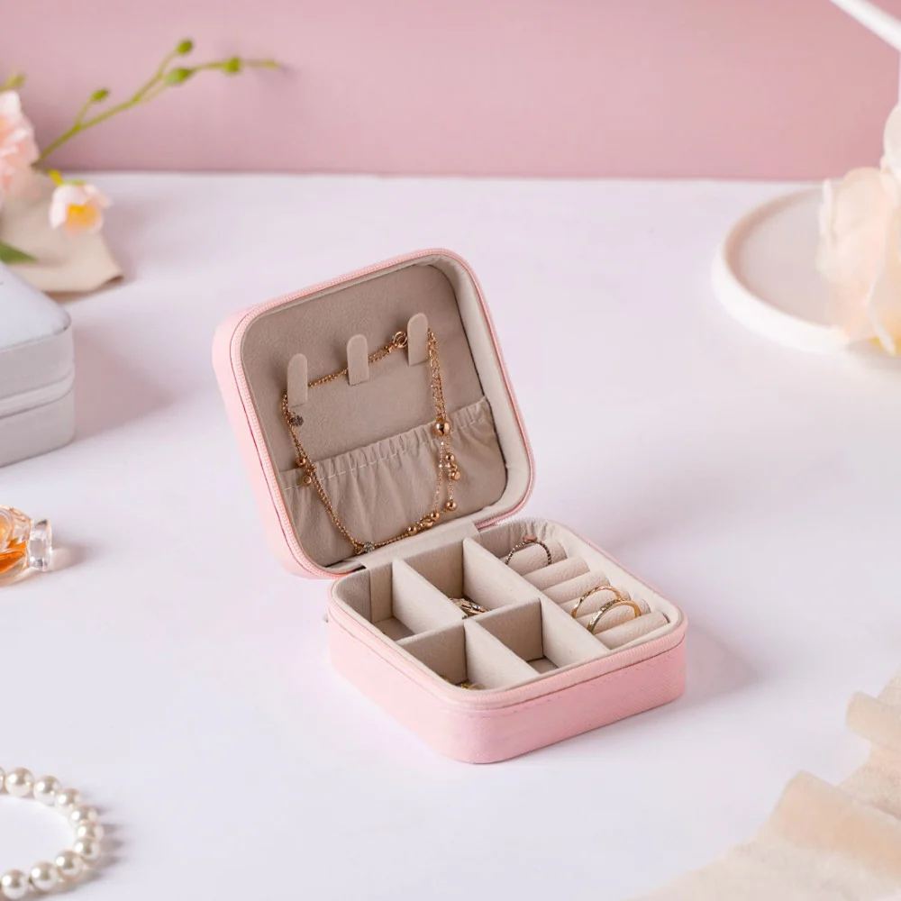 Mini Jewellery Storage Box Pink - Image 4