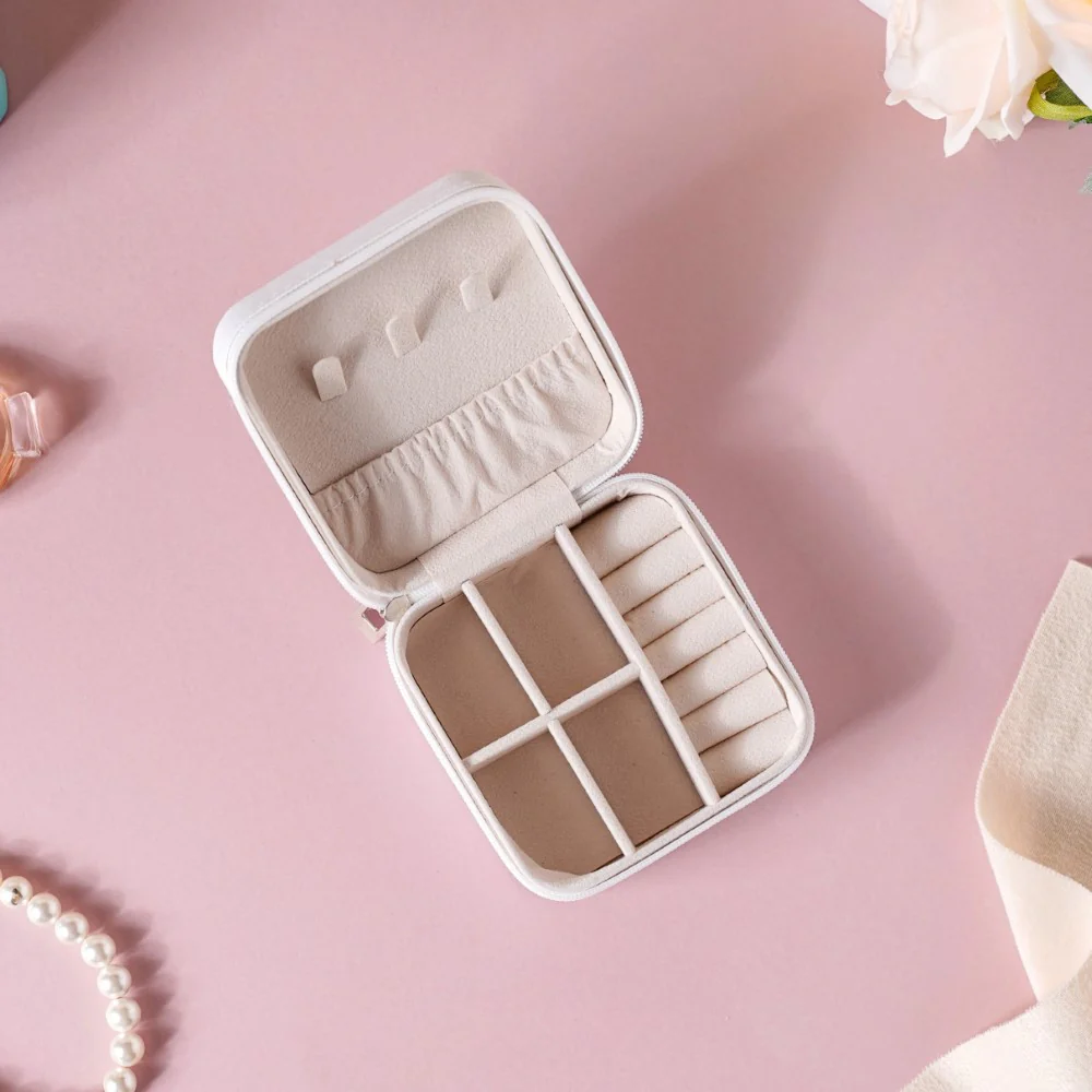 Mini Jewellery Storage Box White - Image 9