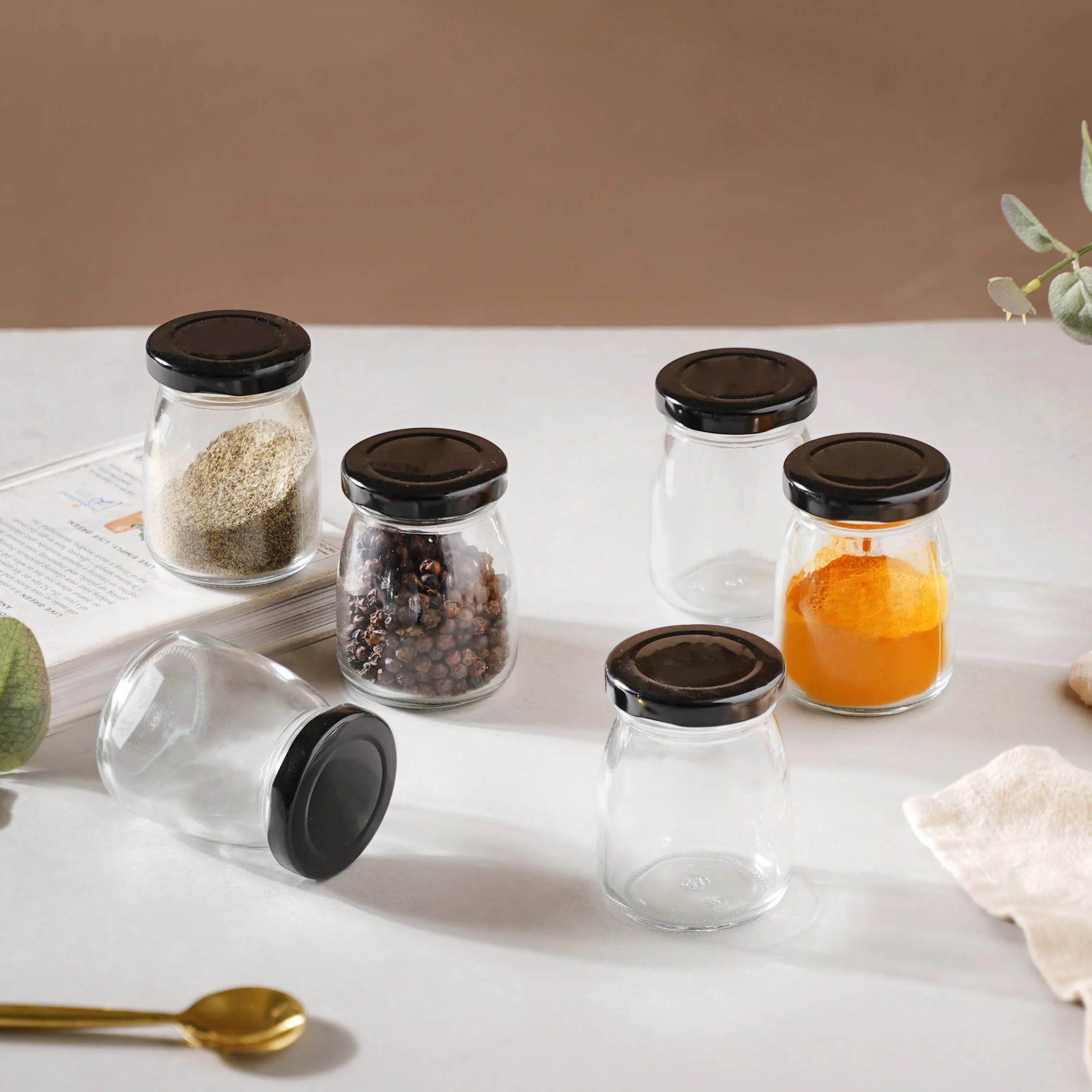 Miniature Glass Bottles Set of 6 - Image 5