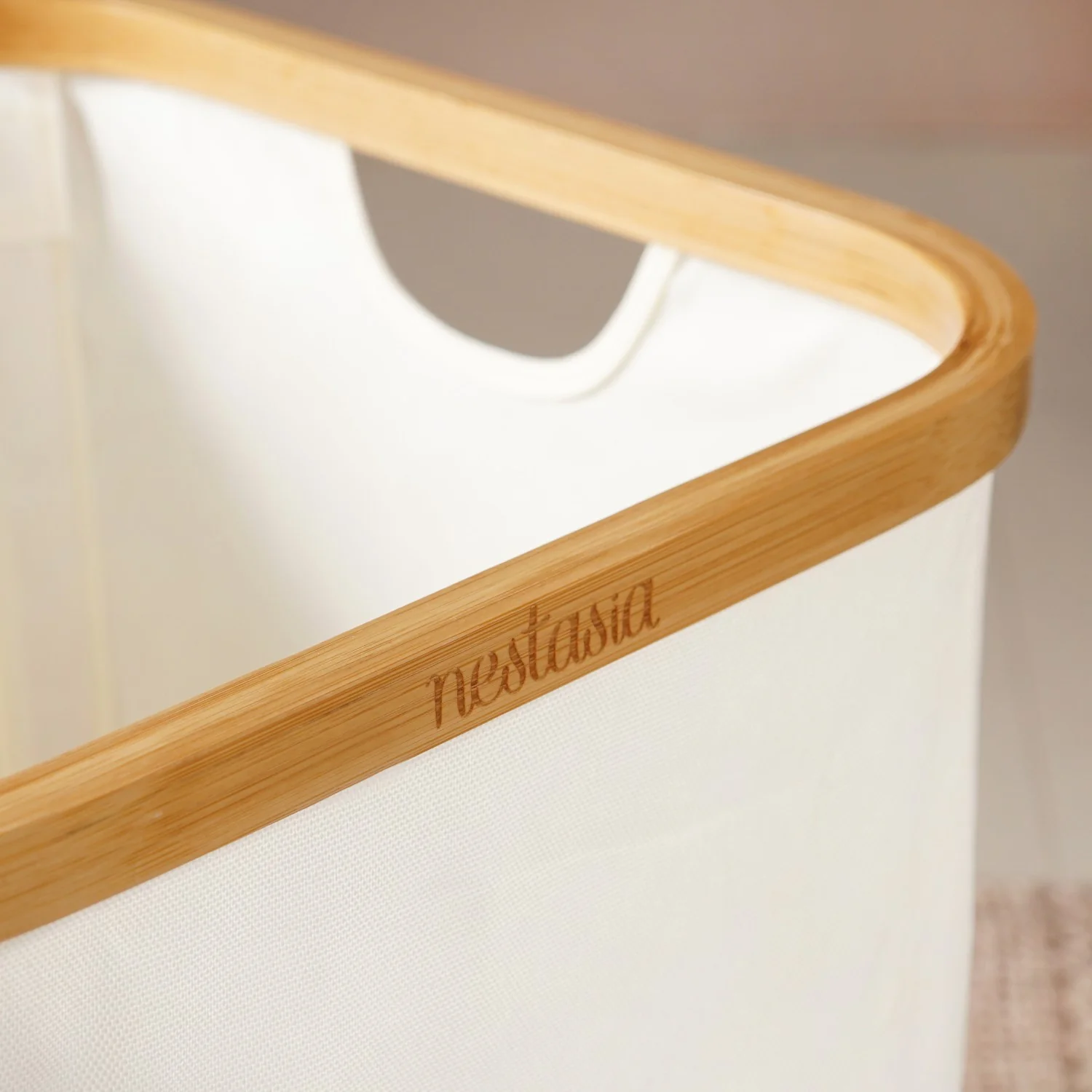 Minimalist Laundry Basket Off White - Image 5