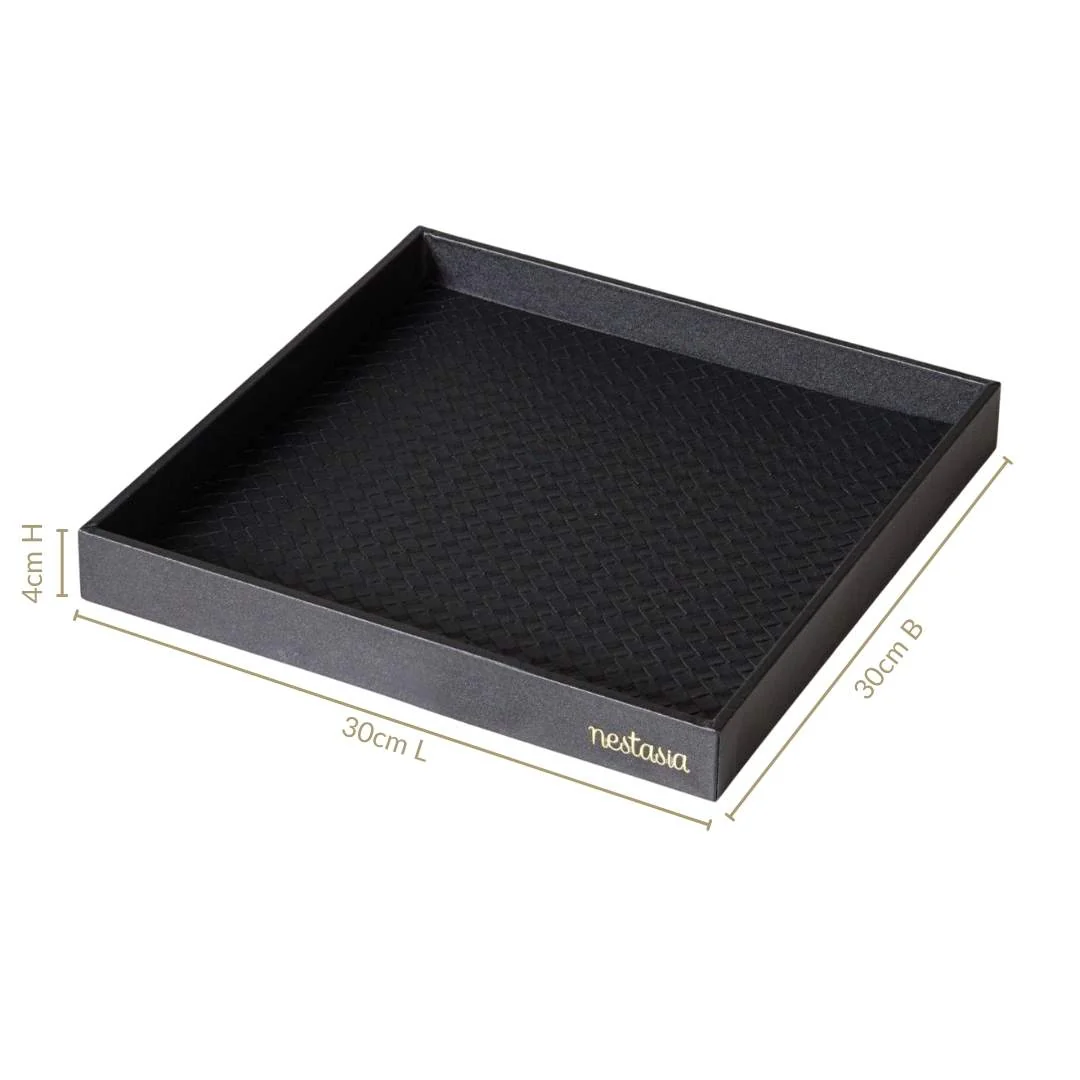 Minimalist Square Organizer Tray Black - Image 4
