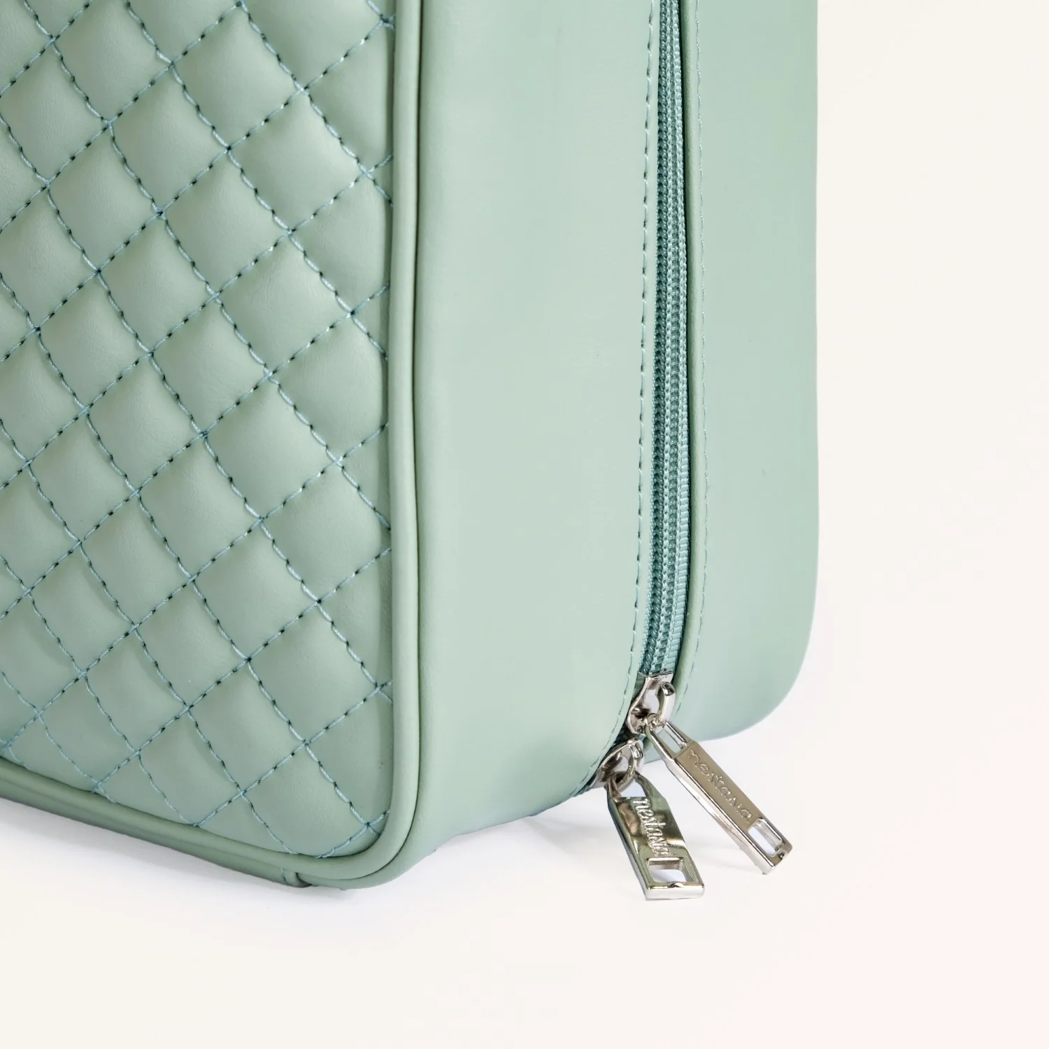 Mint Green Quilted Travel Organiser Set Of 4 - Image 7