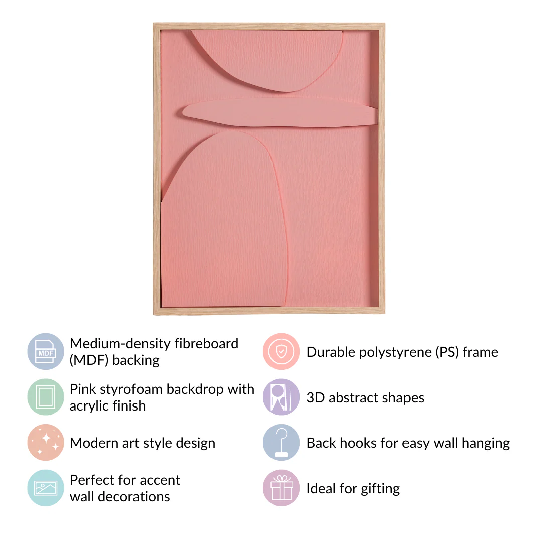 Modern 3D Abstract Framed Wall Art 20x16 Inch - Image 4