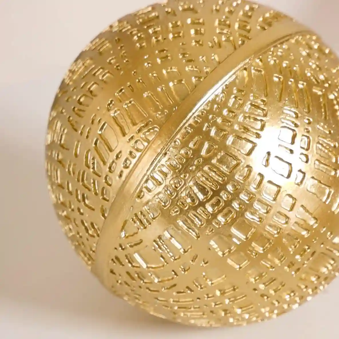 Modern Art Yarn Ball Showpiece Gold - Image 7