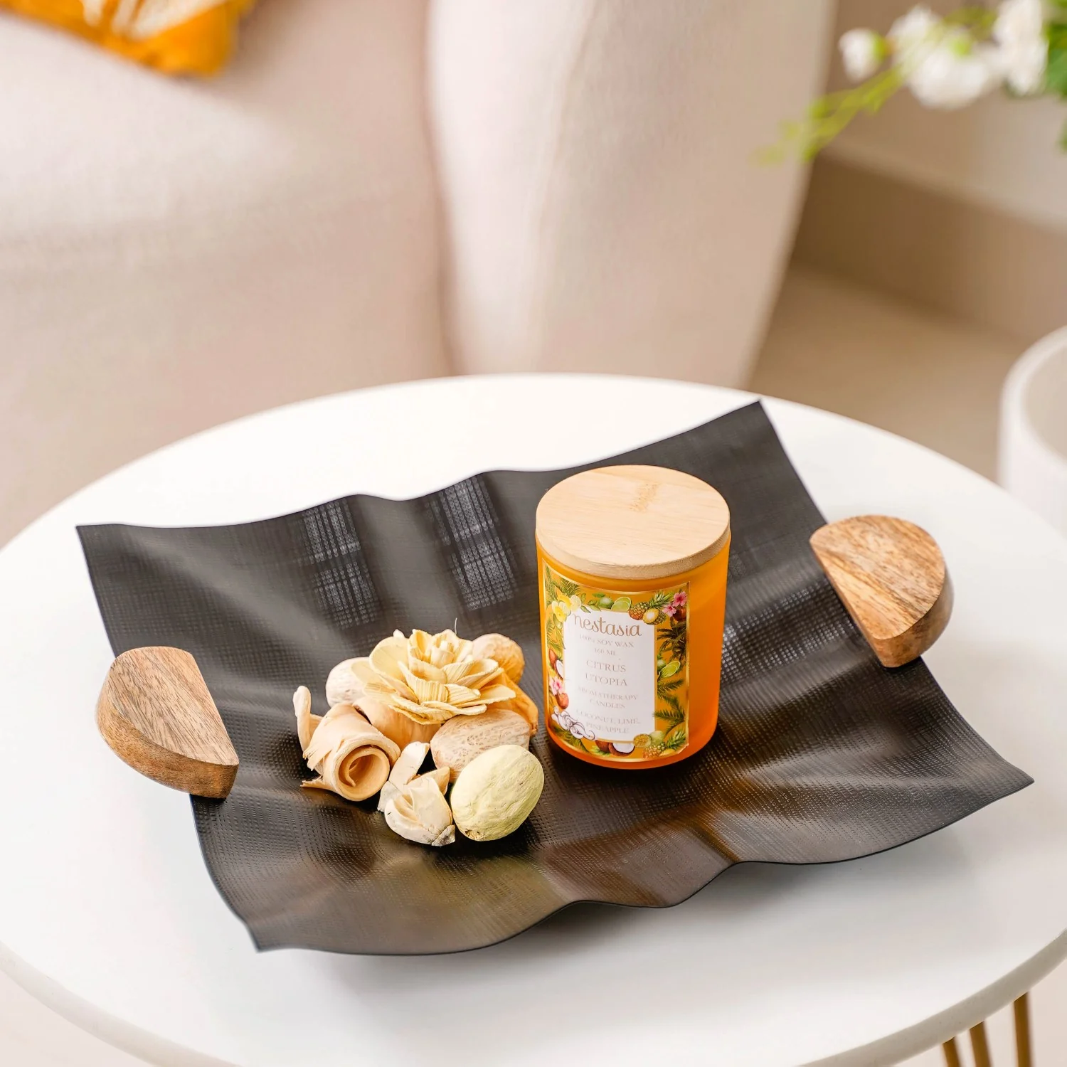 Modern Fusion Decorative Tray 12x11 Inch - Image 2