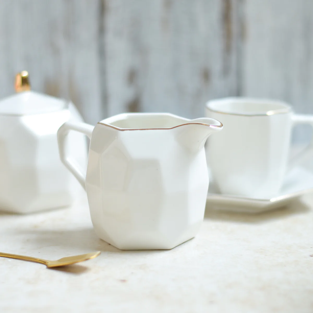 Modern Tea Set White - Image 8