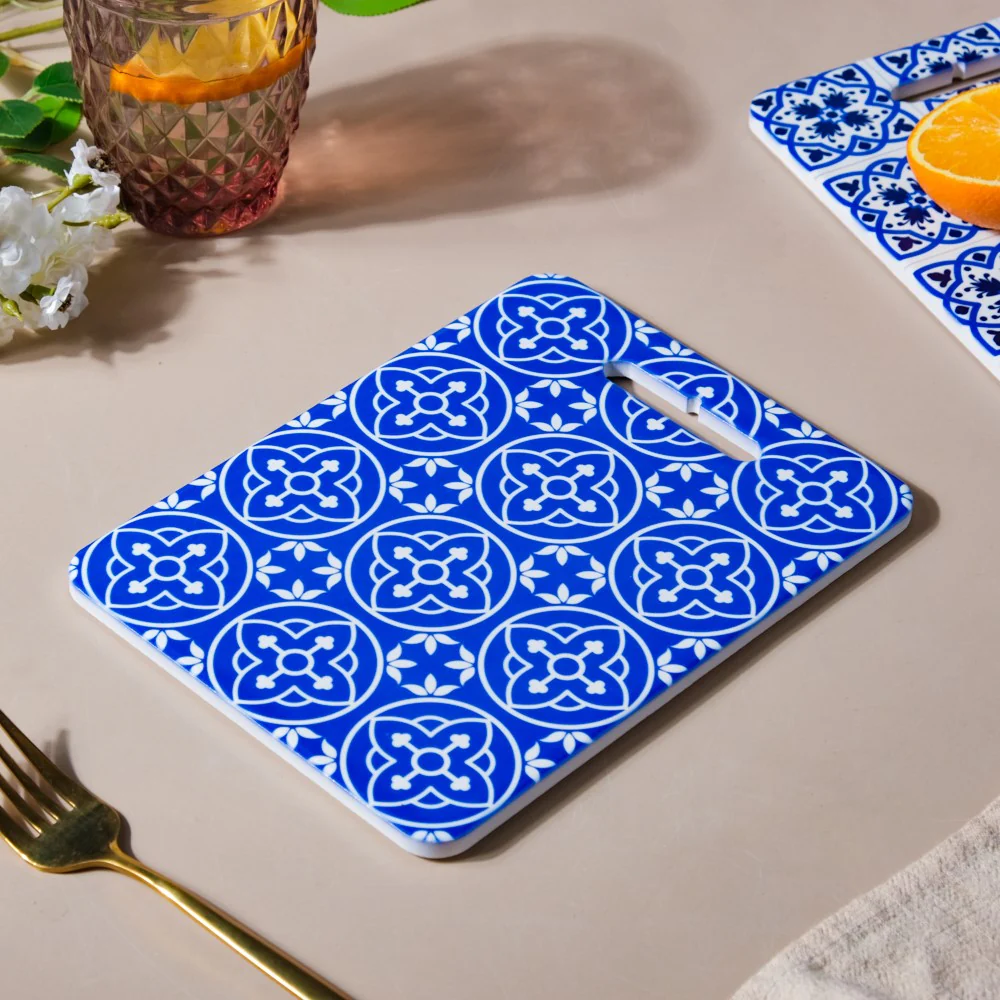 Moroccan Art Rectangle Trivet Blue 7 Inch - Image 3
