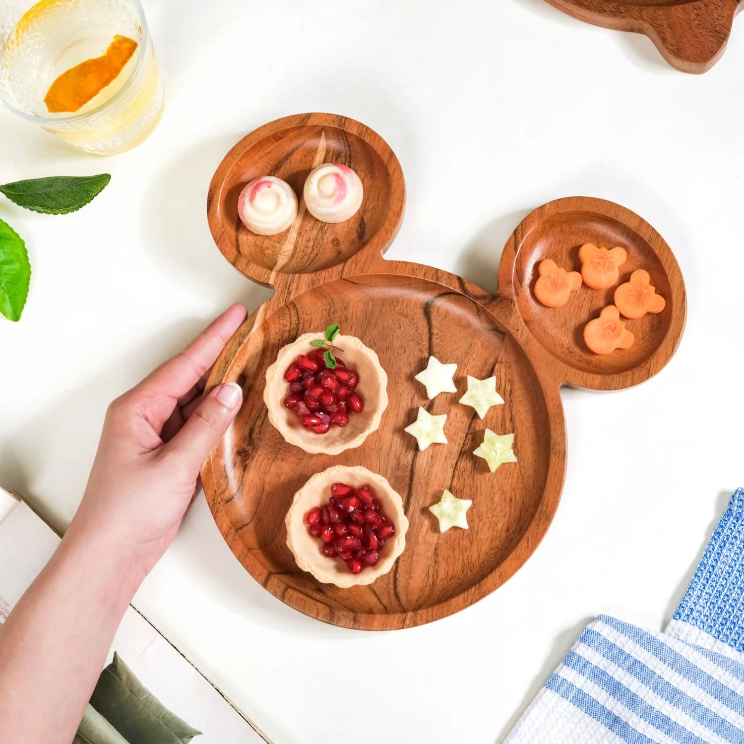 Mouse Acacia Wooden Snack Platter 10 Inch - Image 3