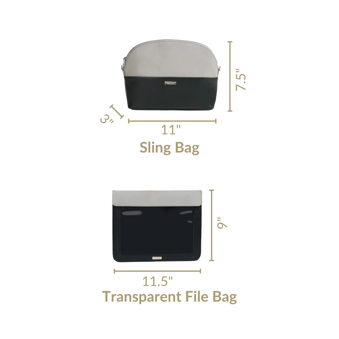 Multipurpose Sling Bag And Sleeve Set Of 2 Black - Image 8
